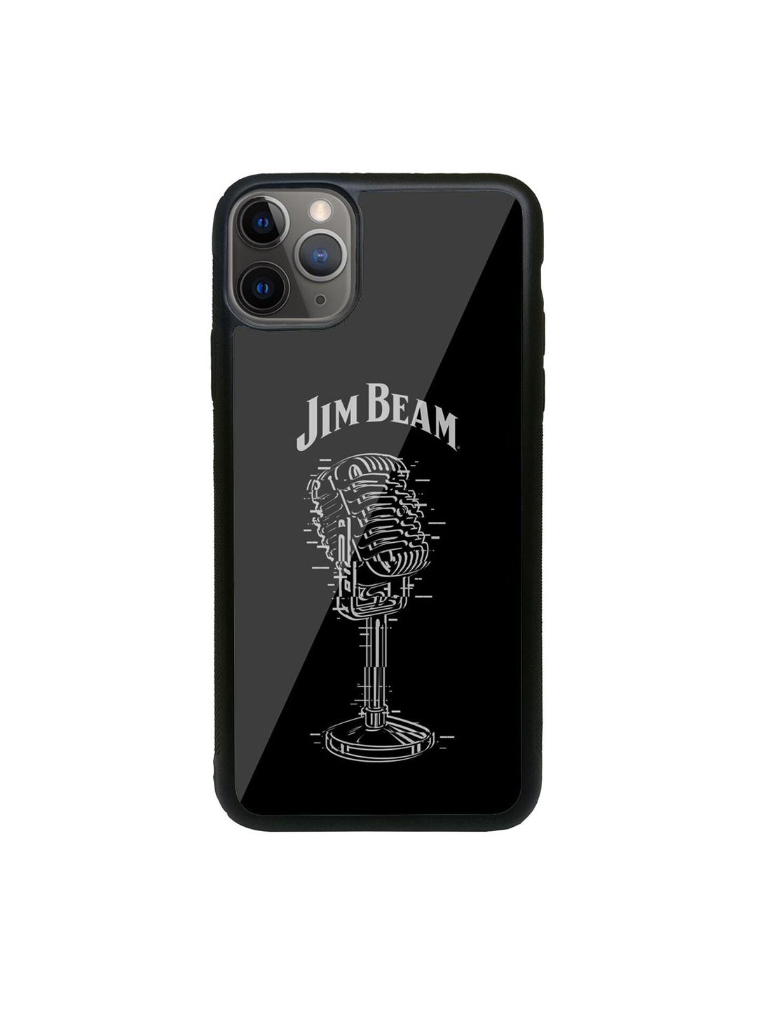 macmerise Black & White Jim Beam Retro Mic Printed iPhone 11 Pro Max Price in India