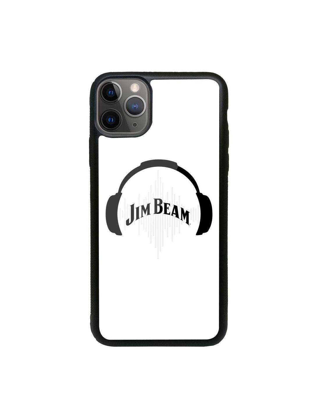 macmerise White Jim Beam Solid Sound Printed iPhone 11 Pro Max Glass Back Case Price in India