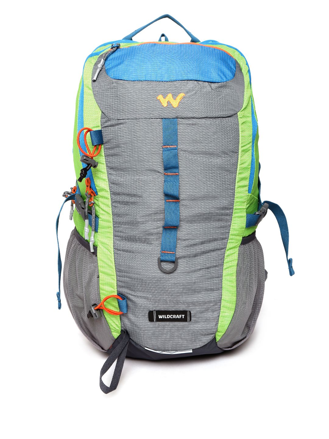 Wildcraft Unisex Grey & Green Textured Backpack Price in India