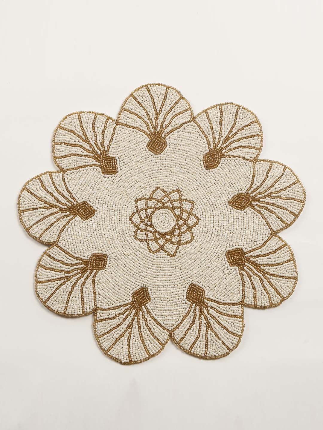 Home Centre Beige Embellished Table Placemat Price in India