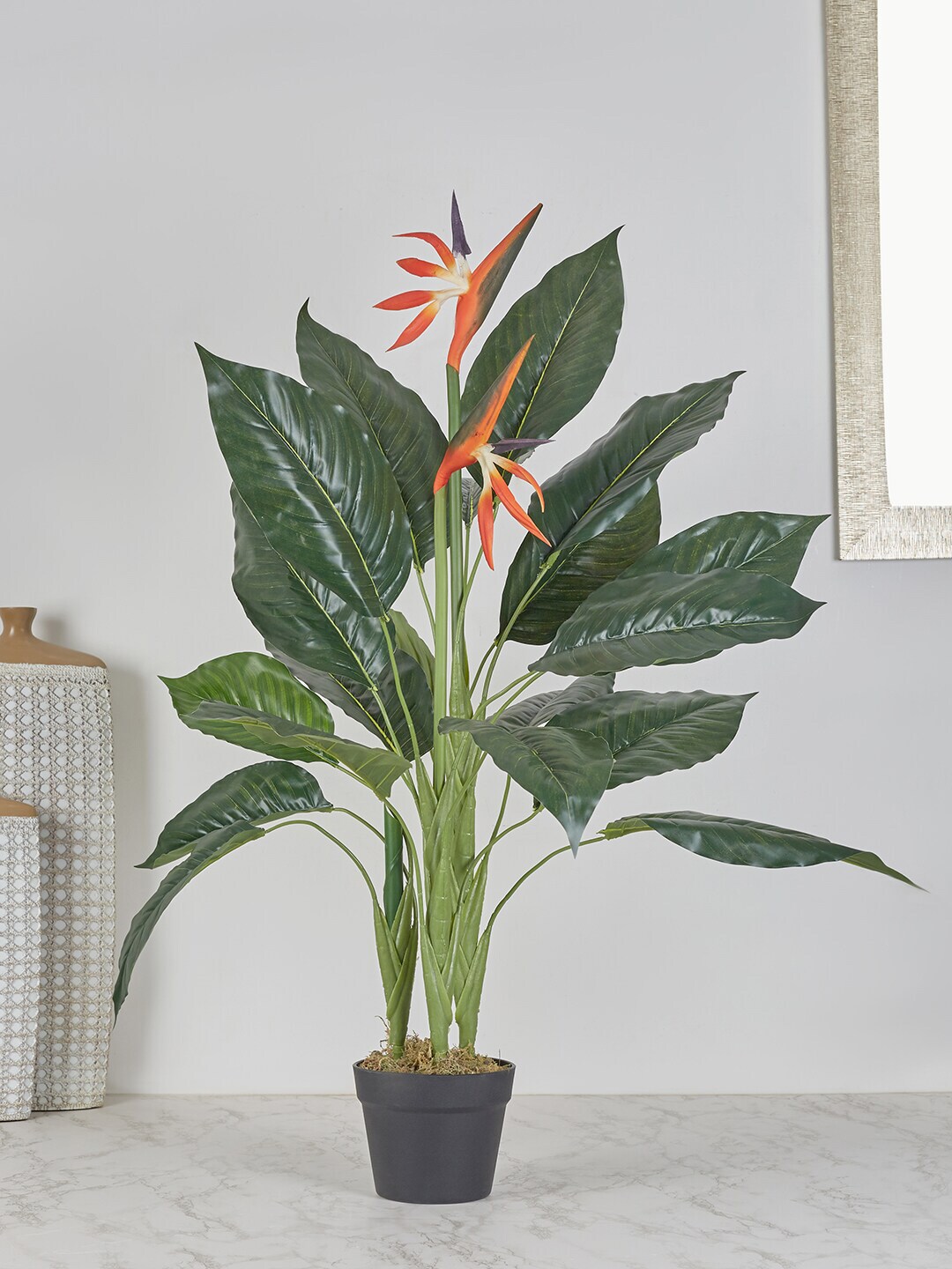 HomeTown Green Ilana Artificial Paradise Bird Potted Plant Price in India