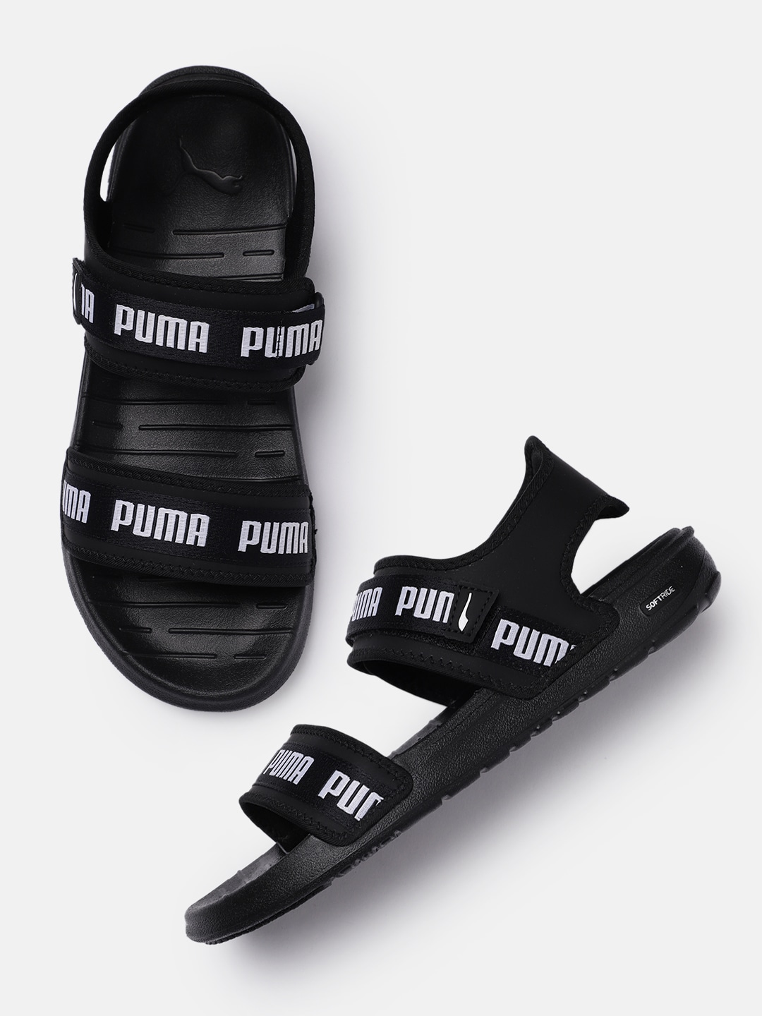 Puma Women Black Softride Signature Sports Sandals Price in India