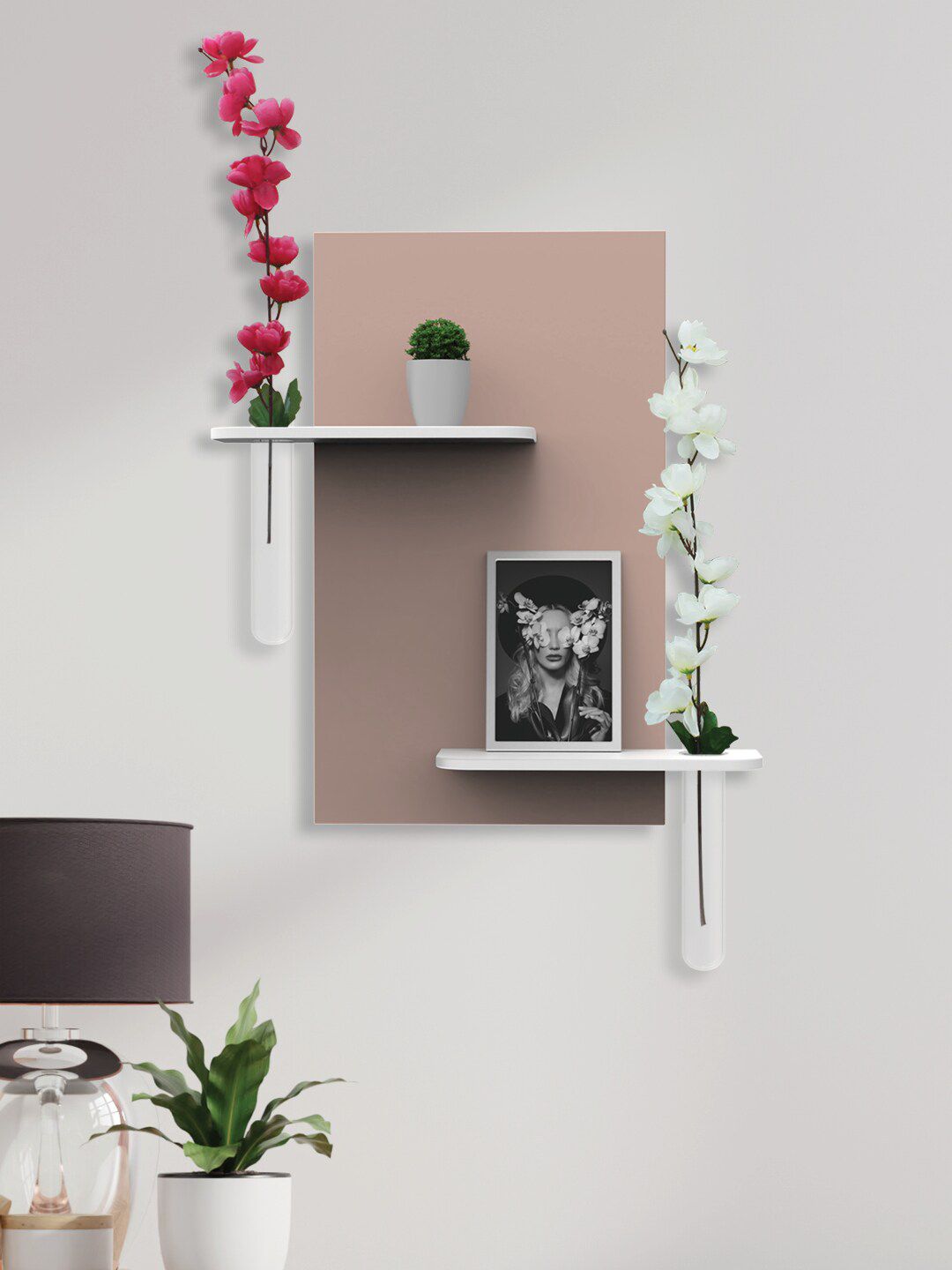 RANDOM Brown Wall Hanging Wooden Planters Price in India