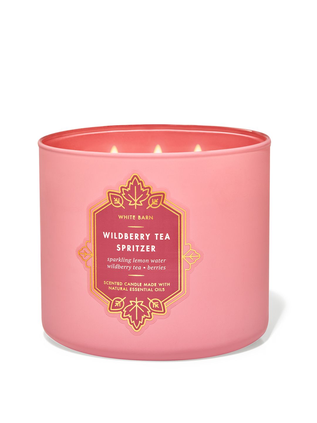 Bath & Body Works Wildberry Tea Spritzer 3-Wick Scented Candle with Essential Oils - 411g Price in India