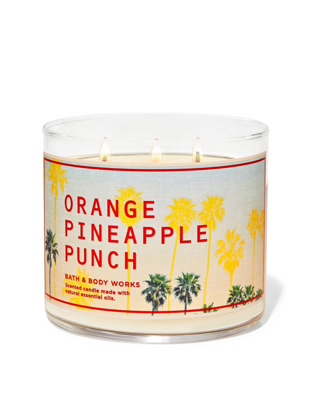 Bath & Body Works Orange Pineapple Punch 3-Wick Scented Candle with Essential Oils - 411g Price in India
