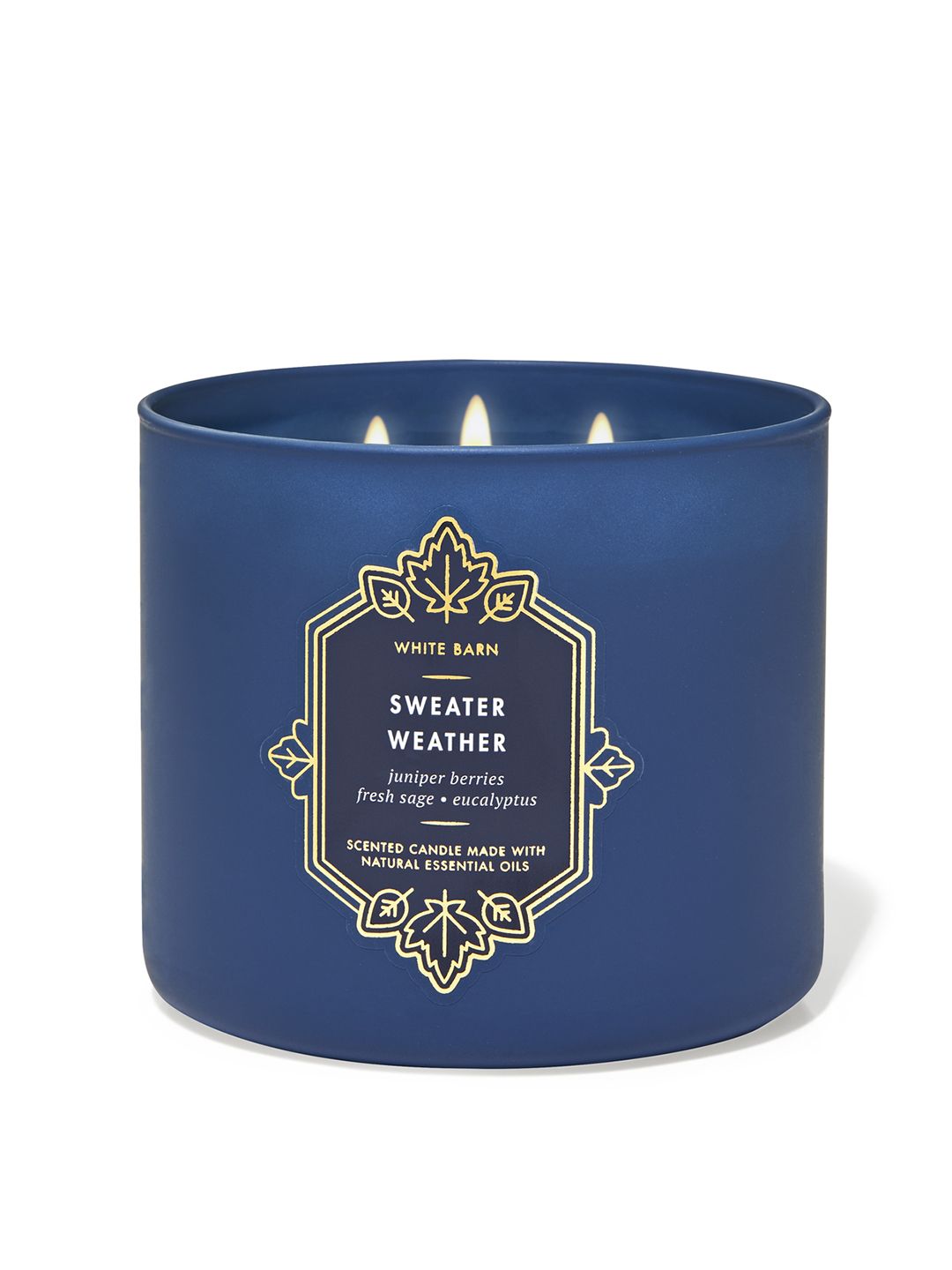 Bath & Body Works Sweater Weather 3-Wick Scented Candle with Essential Oils - 411g Price in India