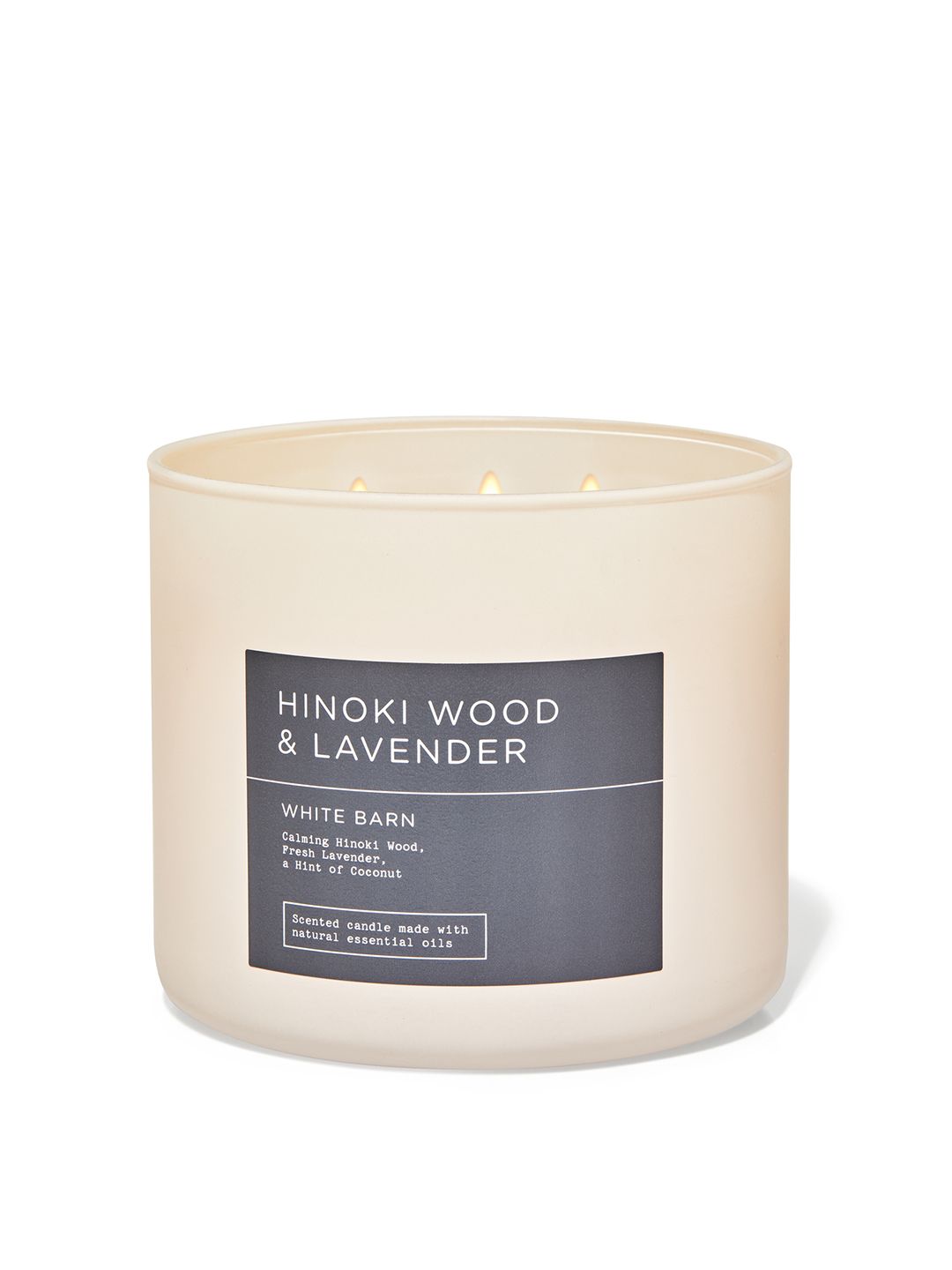 Bath & Body Works Hinoki Wood & Lavender 3-Wick Scented Candle with Essential Oils - 411g Price in India