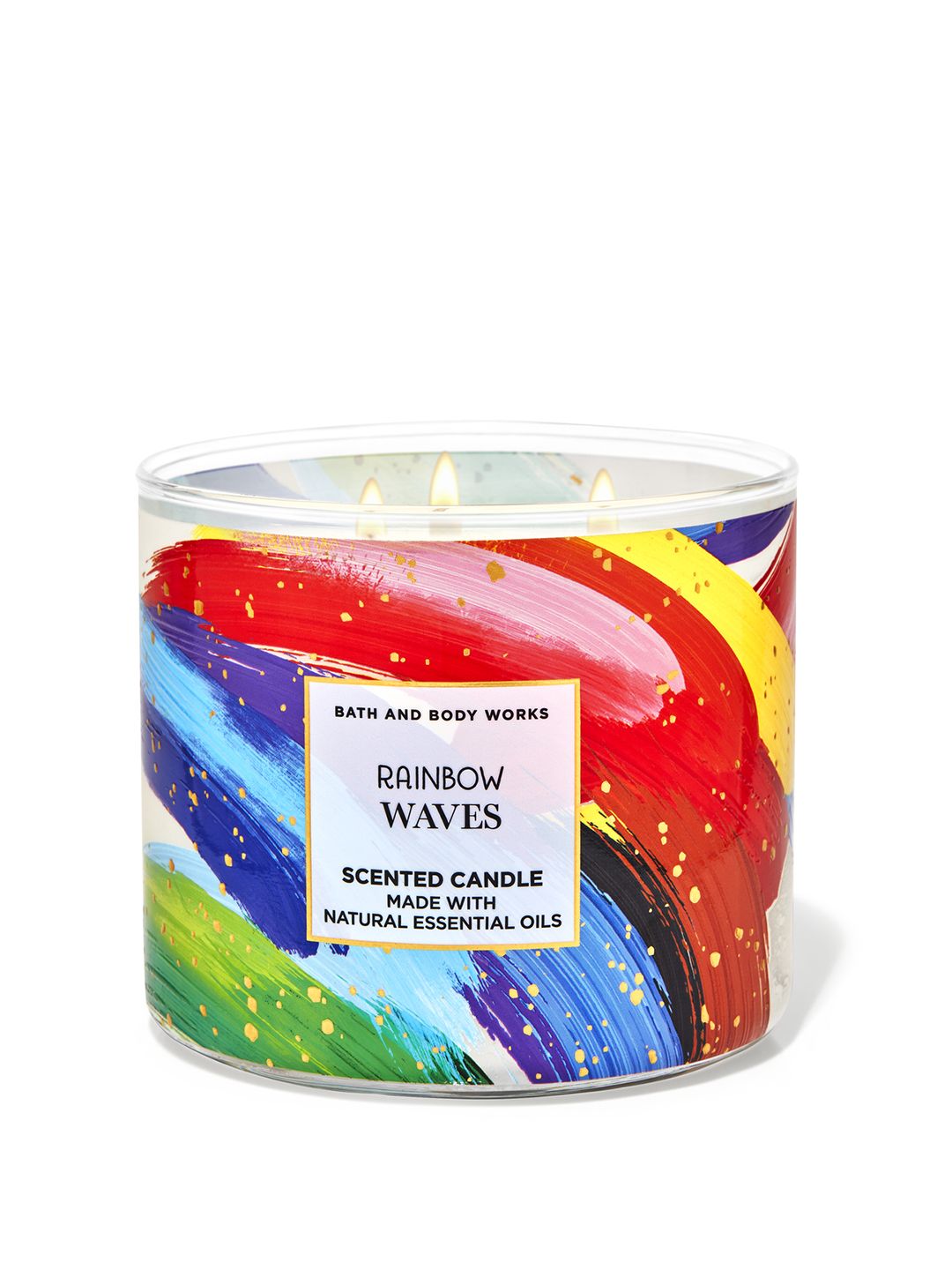 Bath & Body Works Rainbow Waves 3-Wick Scented Candle with Essential Oils - 411g Price in India
