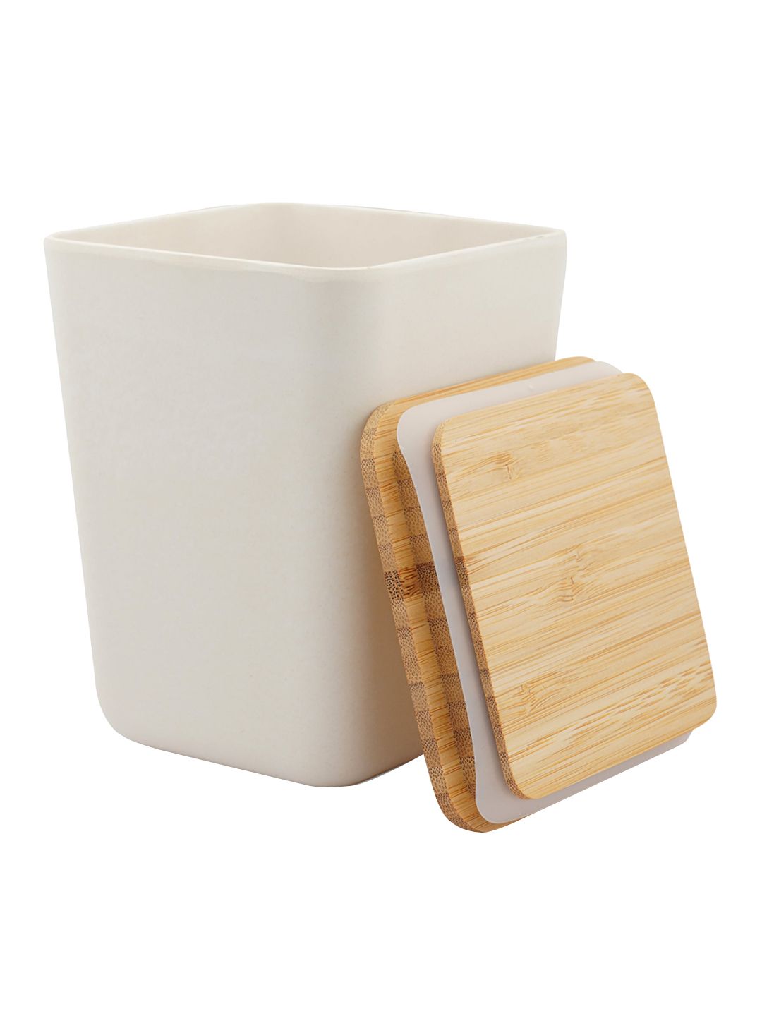 earthism Beige Colored Solid Bamboo Storage Air Tight Container Price in India