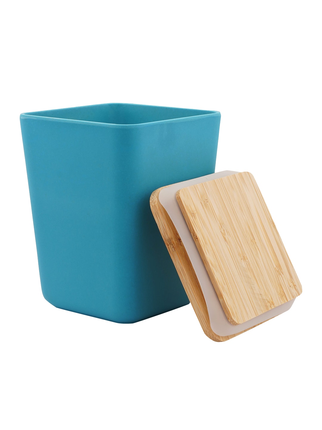 earthism Teal-Coloured Solid Canister Price in India