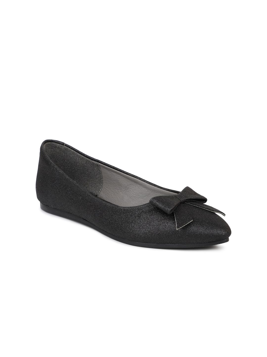 Inc 5 Women Black Textured Suede Slip-On Sneakers Price in India