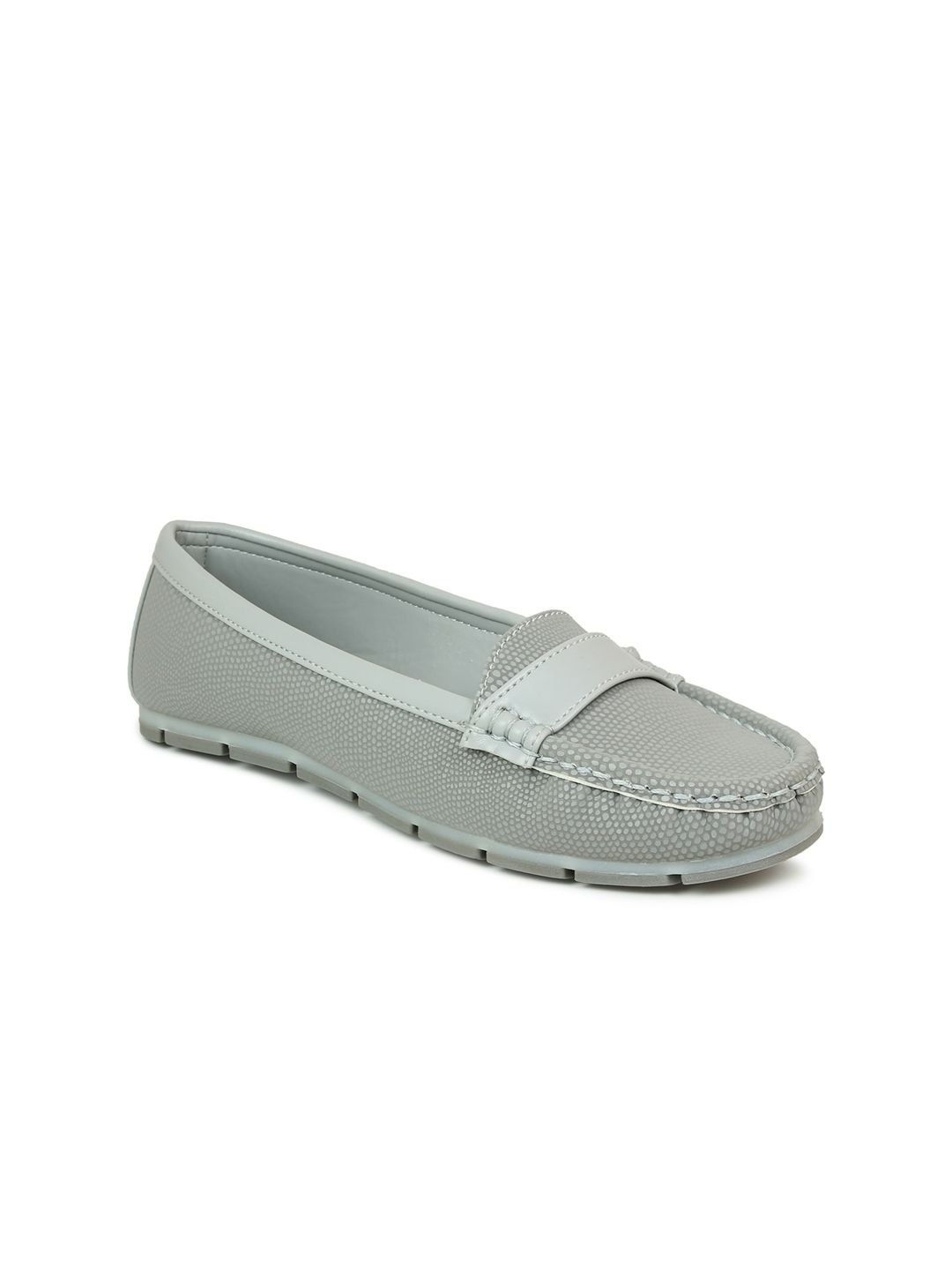 Inc 5 Women Grey Woven Design Loafers Price in India