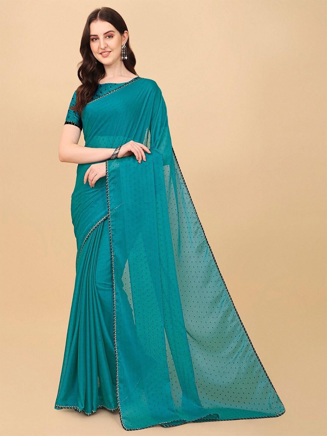 Indian Fashionista Blue Art Silk Tussar Saree Price in India