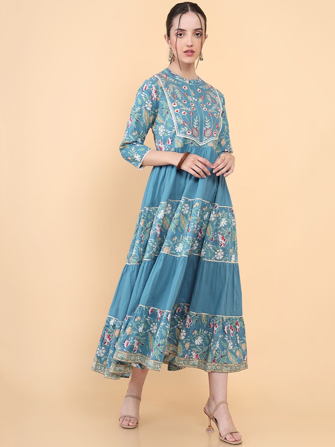 Soch Blue Floral Formal Dress Price in India