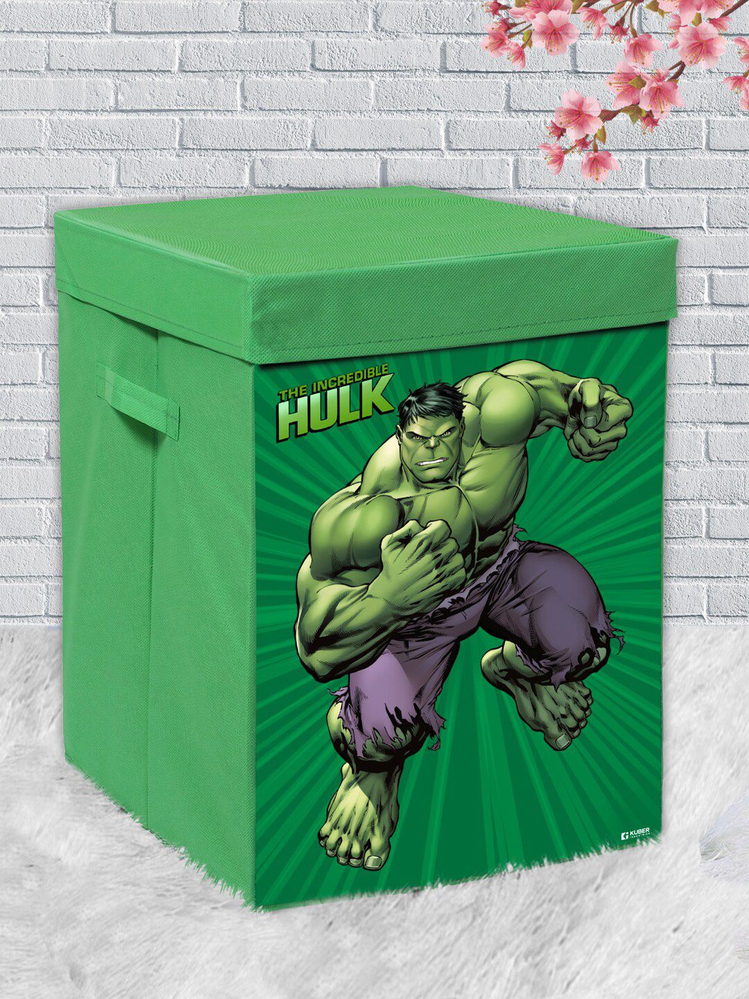 Kuber Industries Green Marvel Hulk Printed Wardrobe Organisers Price in India