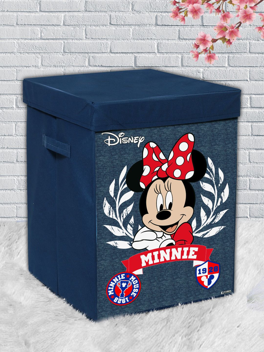 Kuber Industries Navy Blue & Red Minnie Mouse Printed Storage Box Organisers Price in India