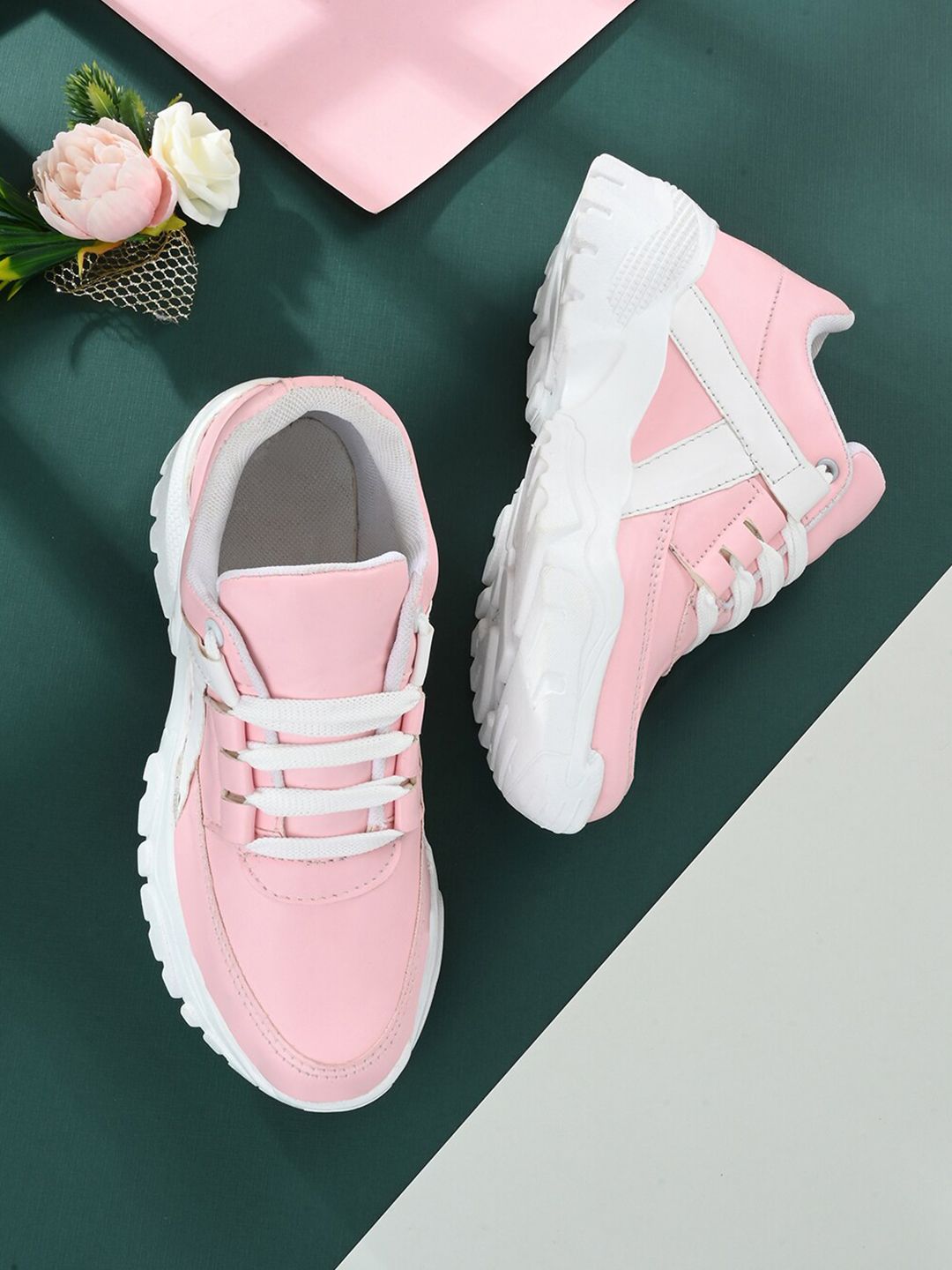 BUCIK Women Pink Running Shoes Price in India