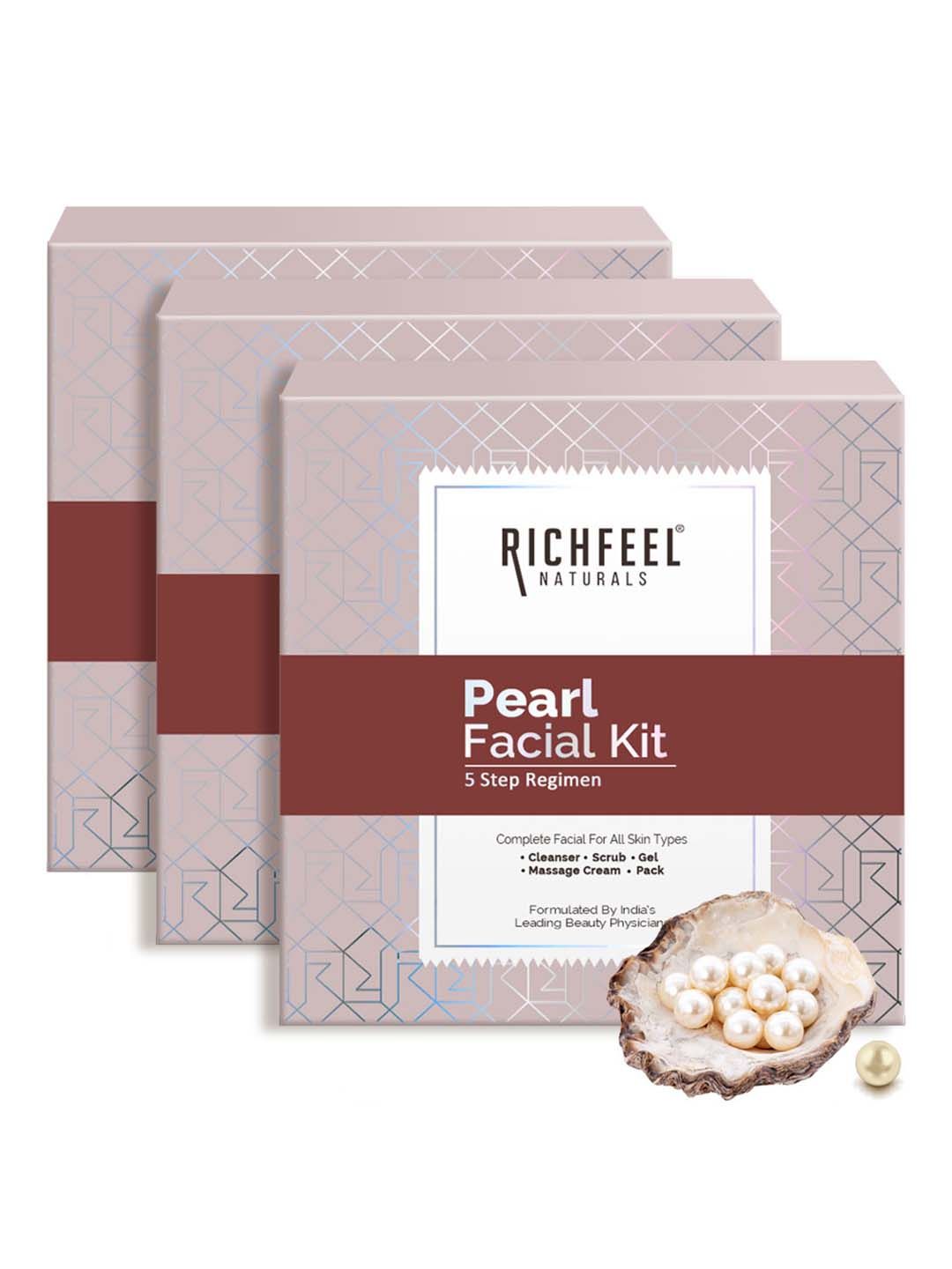 Richfeel Set Of 3 Pearl Facial Kit