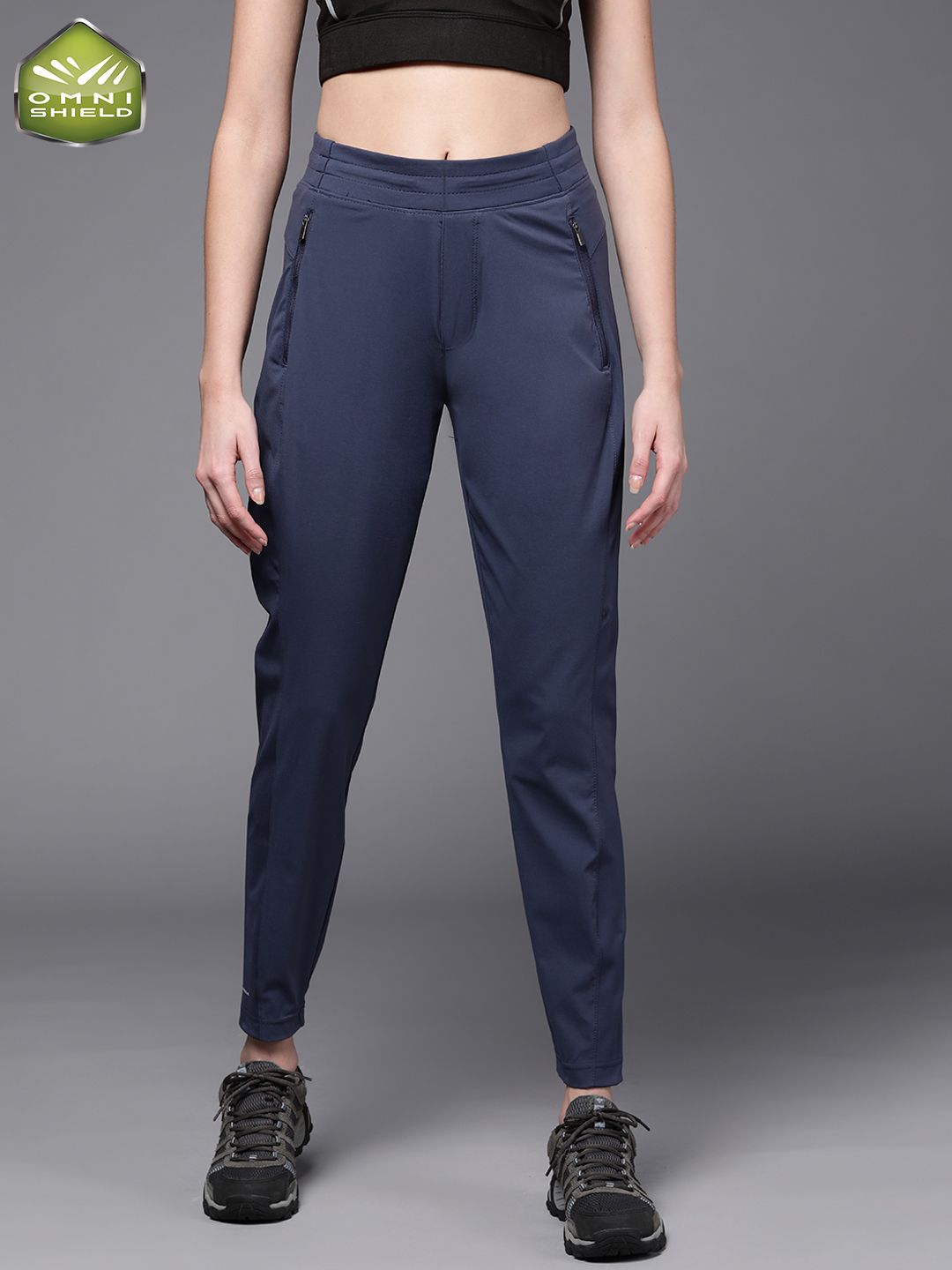 Columbia Women Solid High Rise Slim Fit Track Pants Price in India