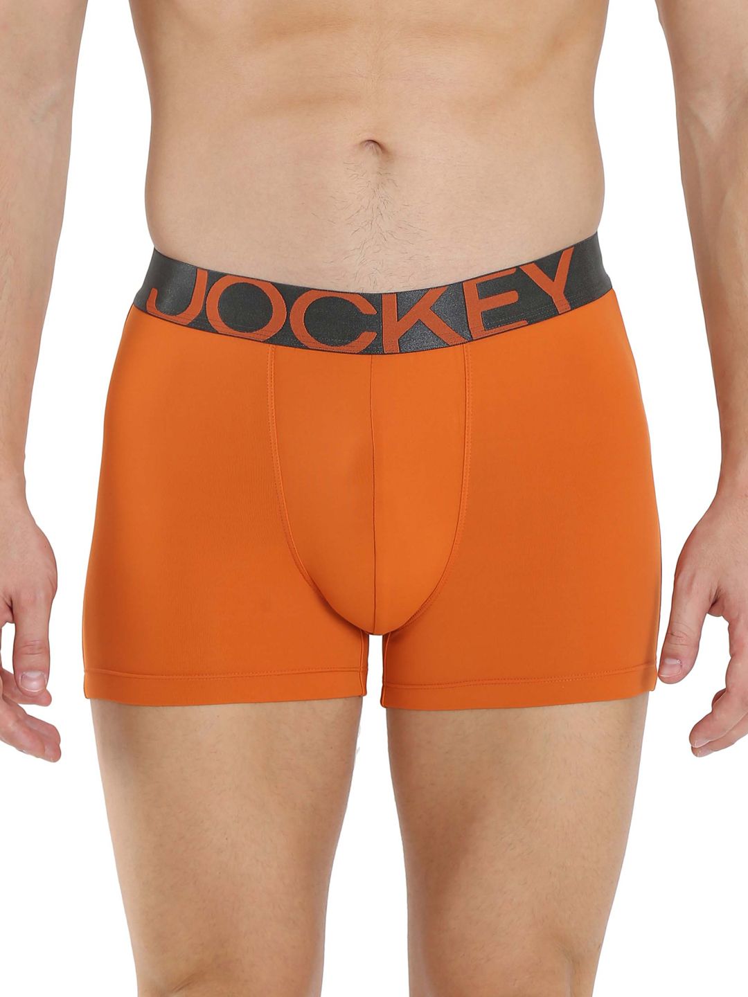 Buy Jockey International Collection Men Orange Tactel Trunks IC25