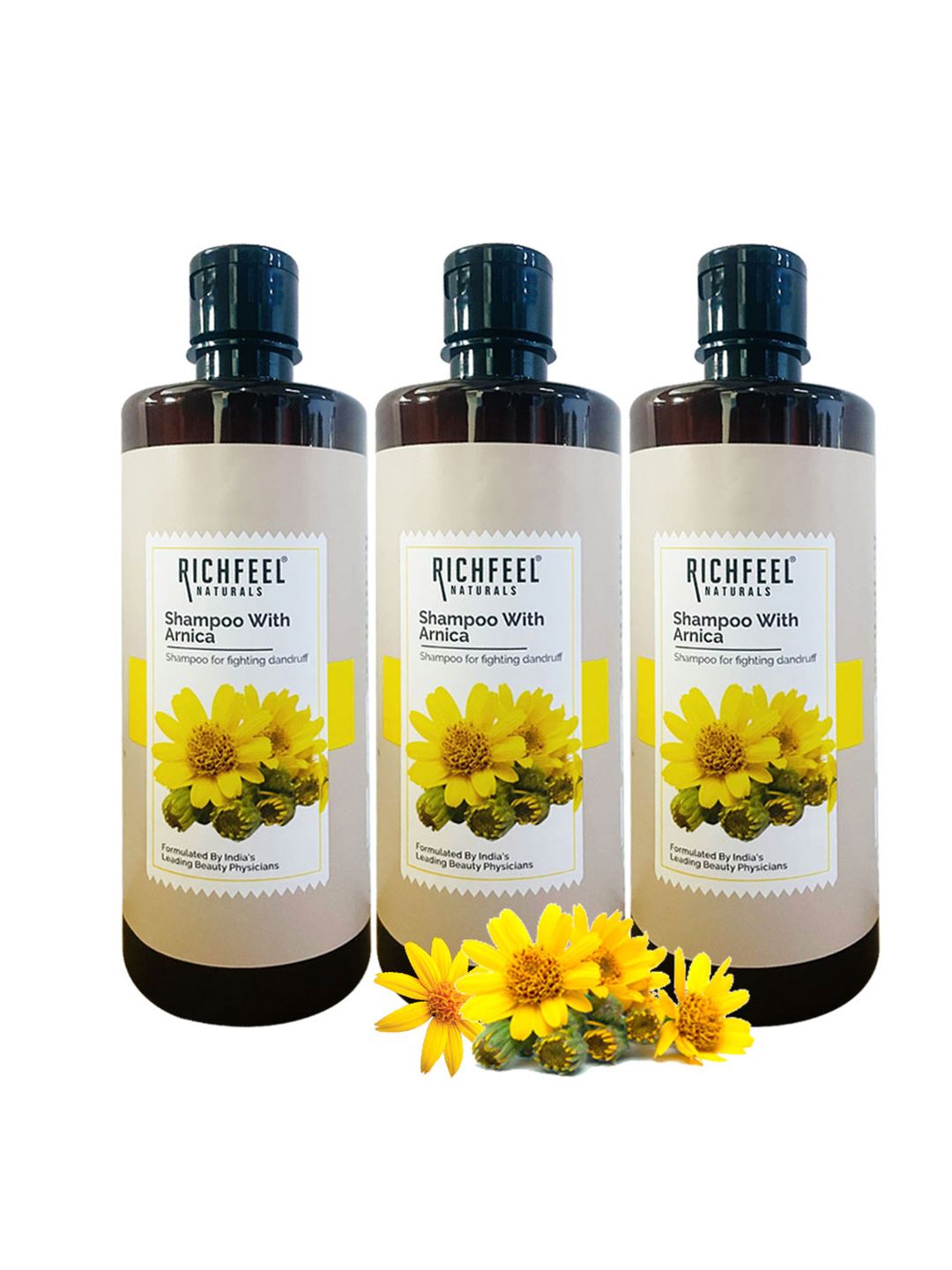 Richfeel Set Of 3 Shampoo With Arnica 1500 ml