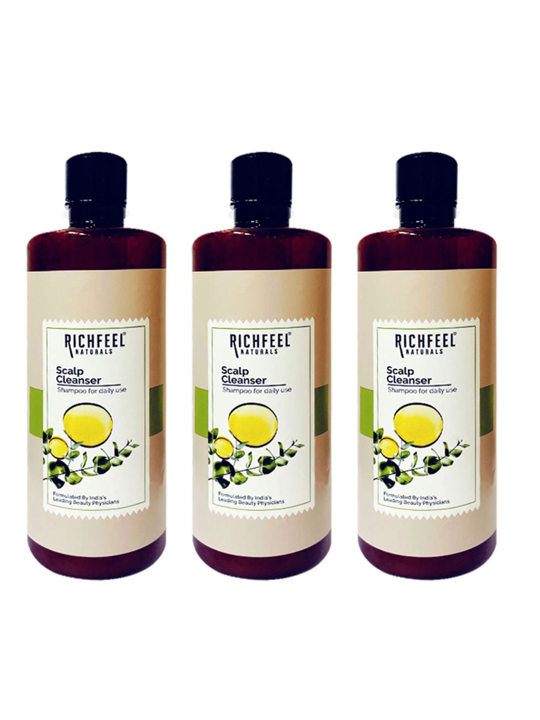 Richfeel Pack Of 3 Scalp Cleanser 500 Ml