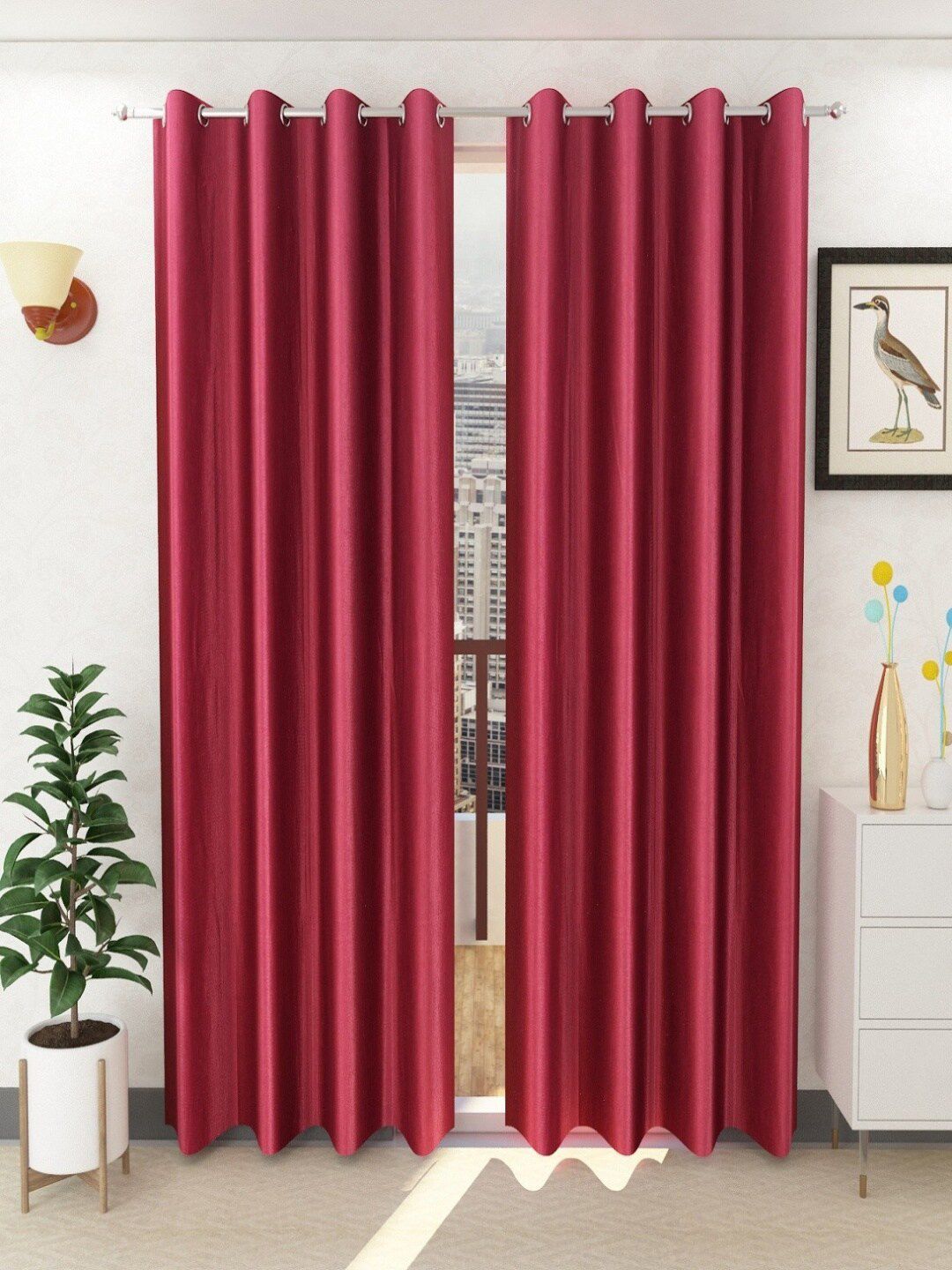 Homefab India Set of 2 Door Curtain Price in India