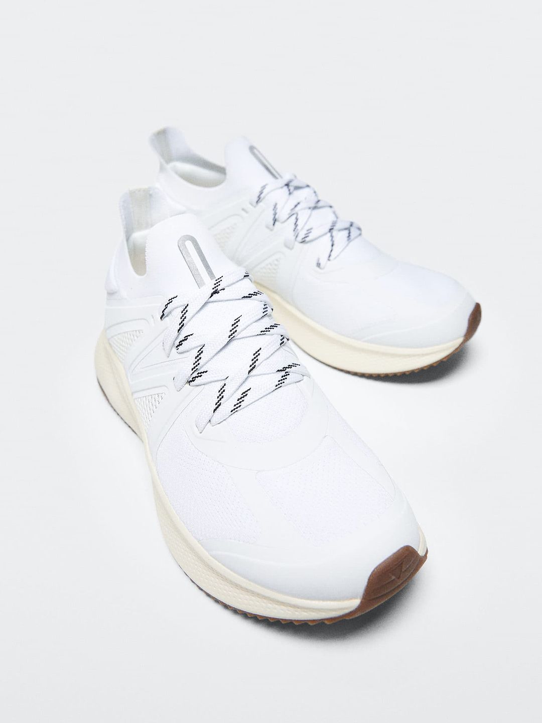 MANGO Women White Woven Design Sneakers Price in India