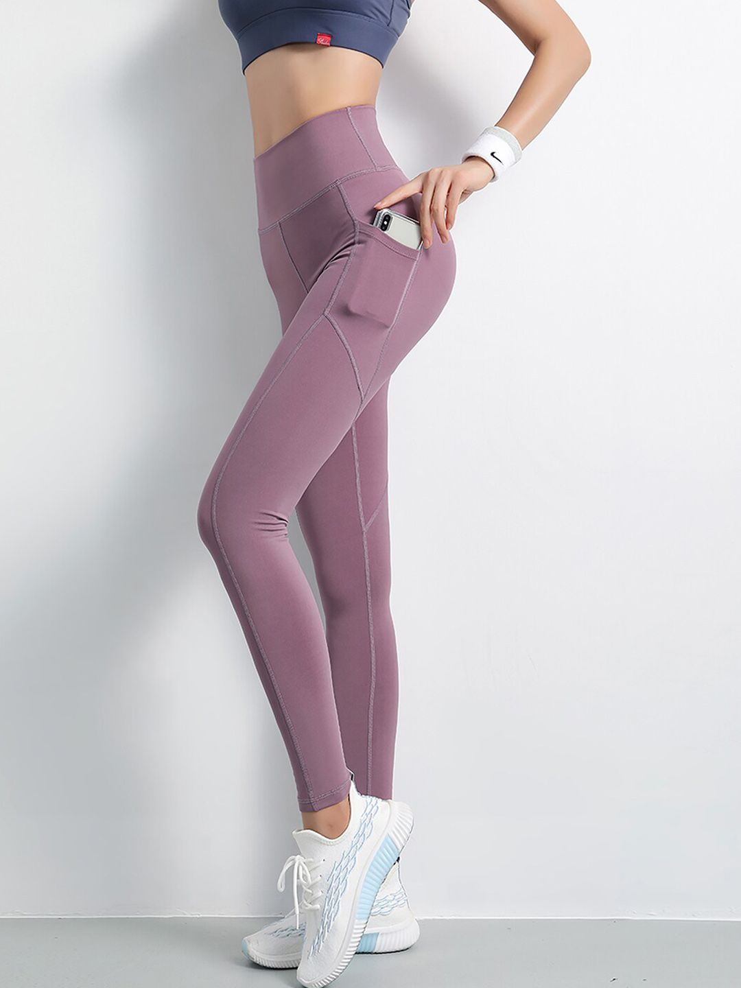 JC Collection Women Purple Solid Tights Price in India