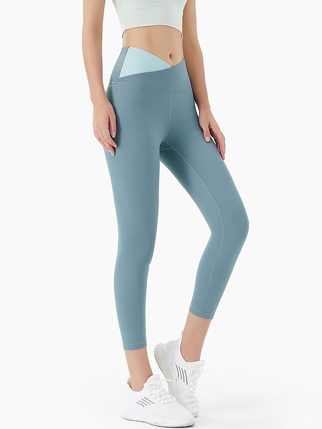 JC Collection Women Sea Green Solid Tights Price in India