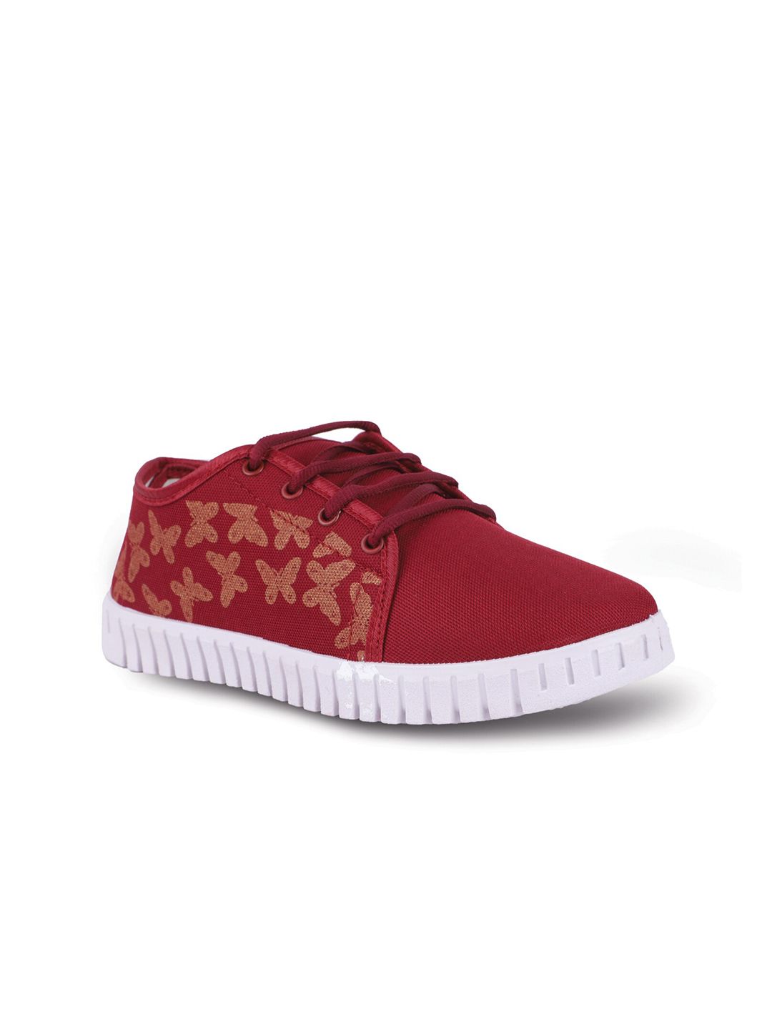 FABBMATE Women Red Walking Non-Marking Shoes Price in India