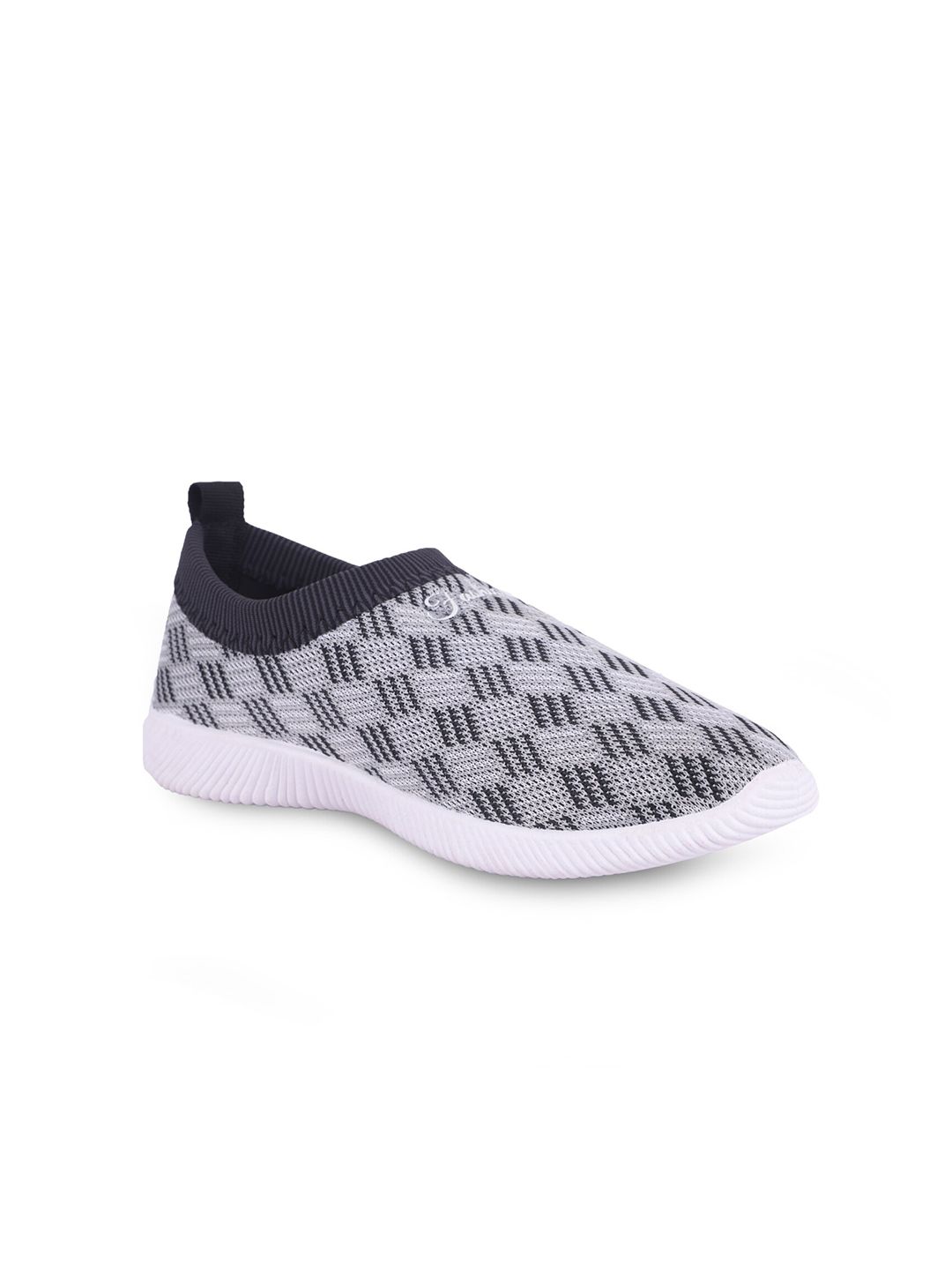 FABBMATE Women Grey Printed Slip-On Sneakers Price in India