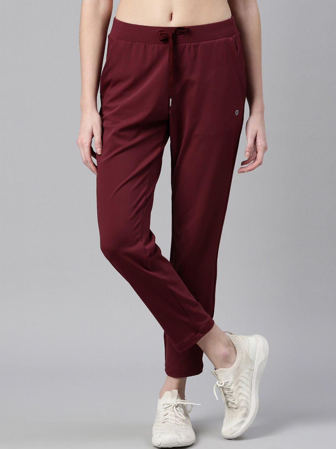 Enamor Women Maroon Solid Relax-Antimicrobial  Fit Track Pants Price in India