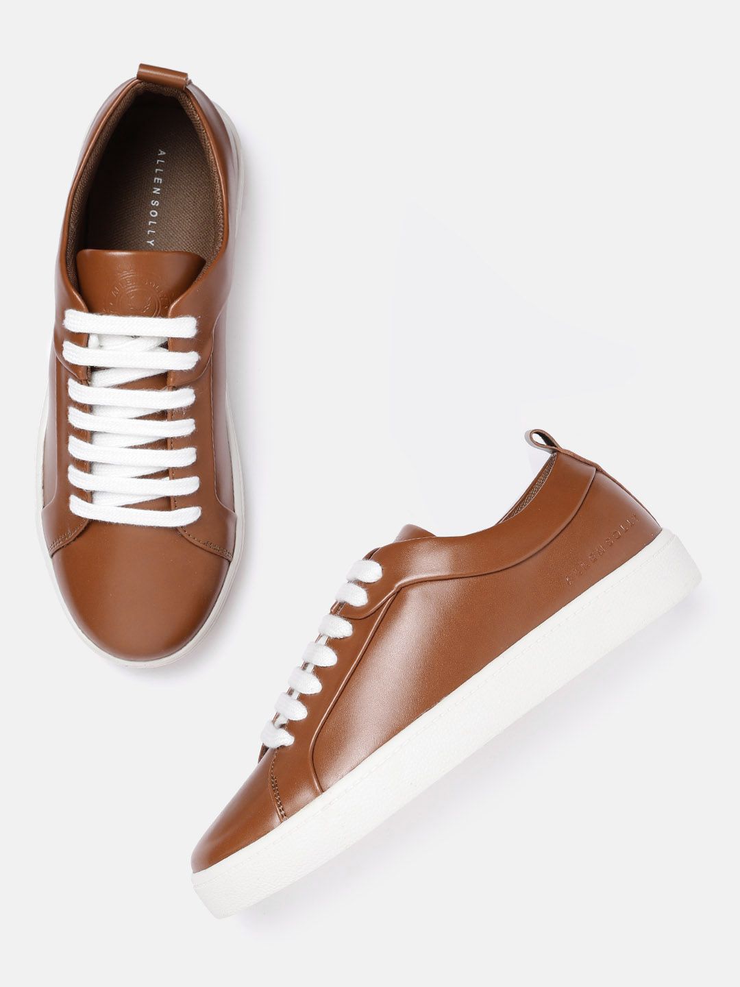 Allen Solly Women Coffee Brown Solid Sneakers Price in India