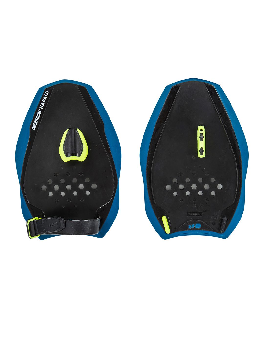 Decathlon Unisex Black and Blue Propulsion Swimming Hand Paddles