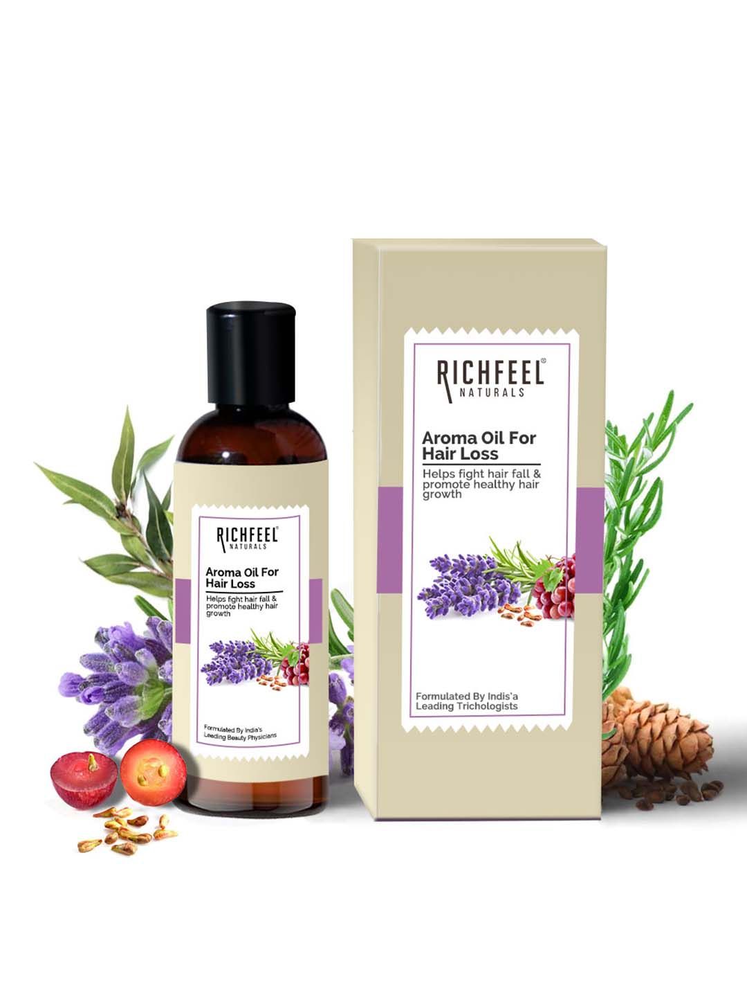 Richfeel Vegan & Cruelty-Free Aroma Hair Oil for Hair Loss - 100 ml