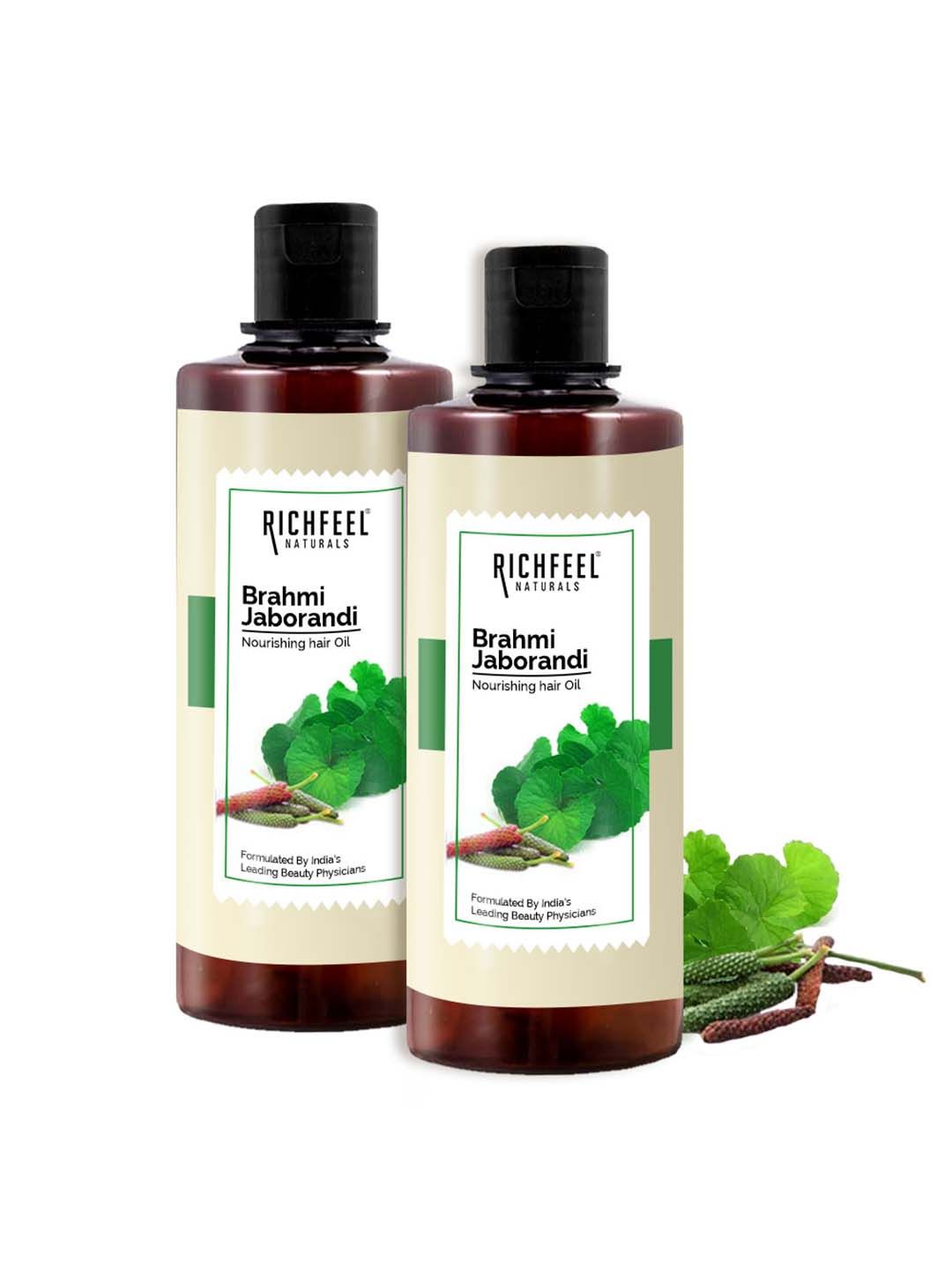 Richfeel Set of 2 Brahmi Jaborandi Hair Oil - 500 ml each