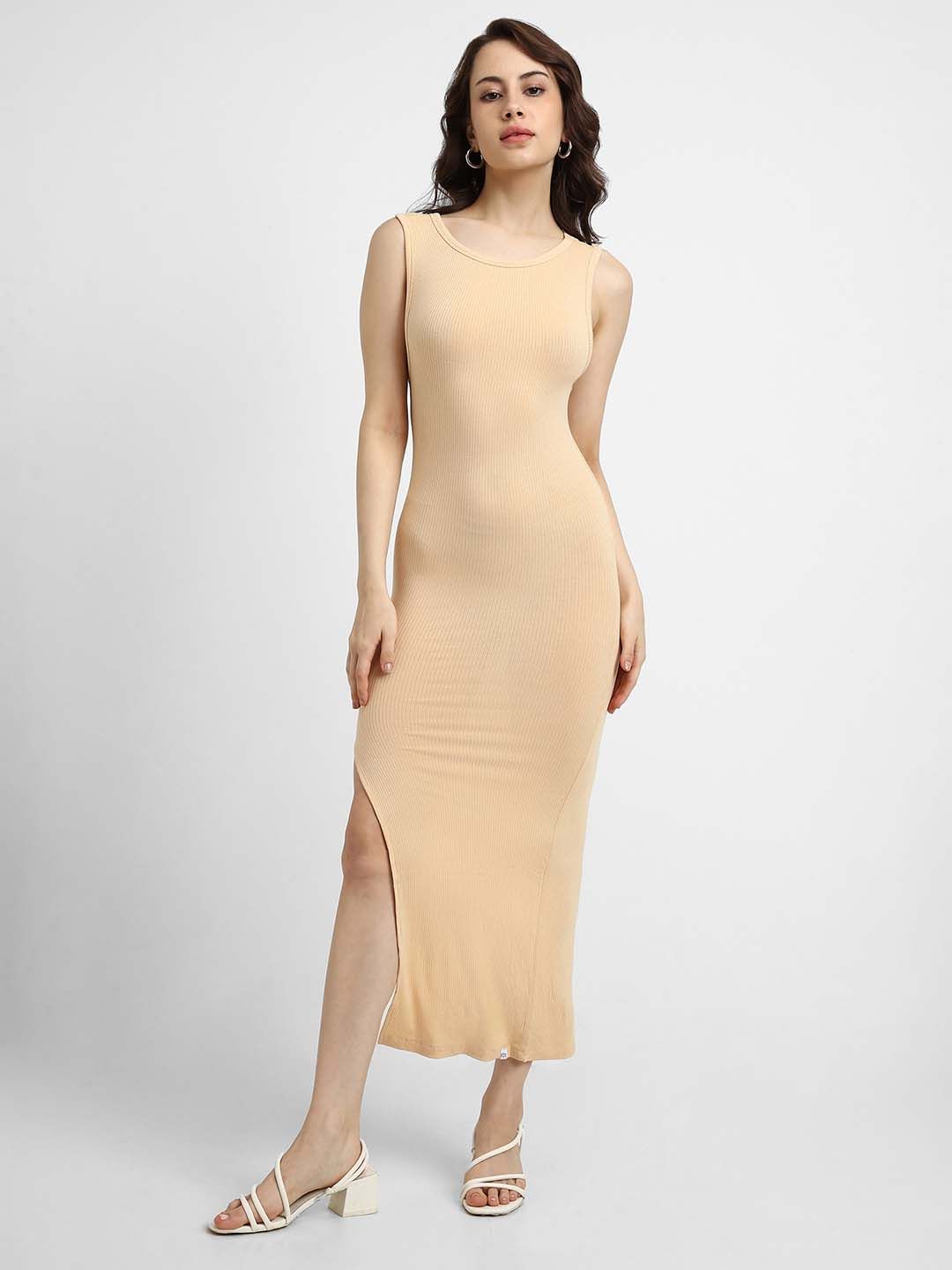 Buy FOREVER 21 Beige Bodycon Midi Dress - Dresses for Women 20015328 | Myntra Buy FOREVER 21 Beige Bodycon Midi Dress - Dresses for Women 20015328 | Myntra