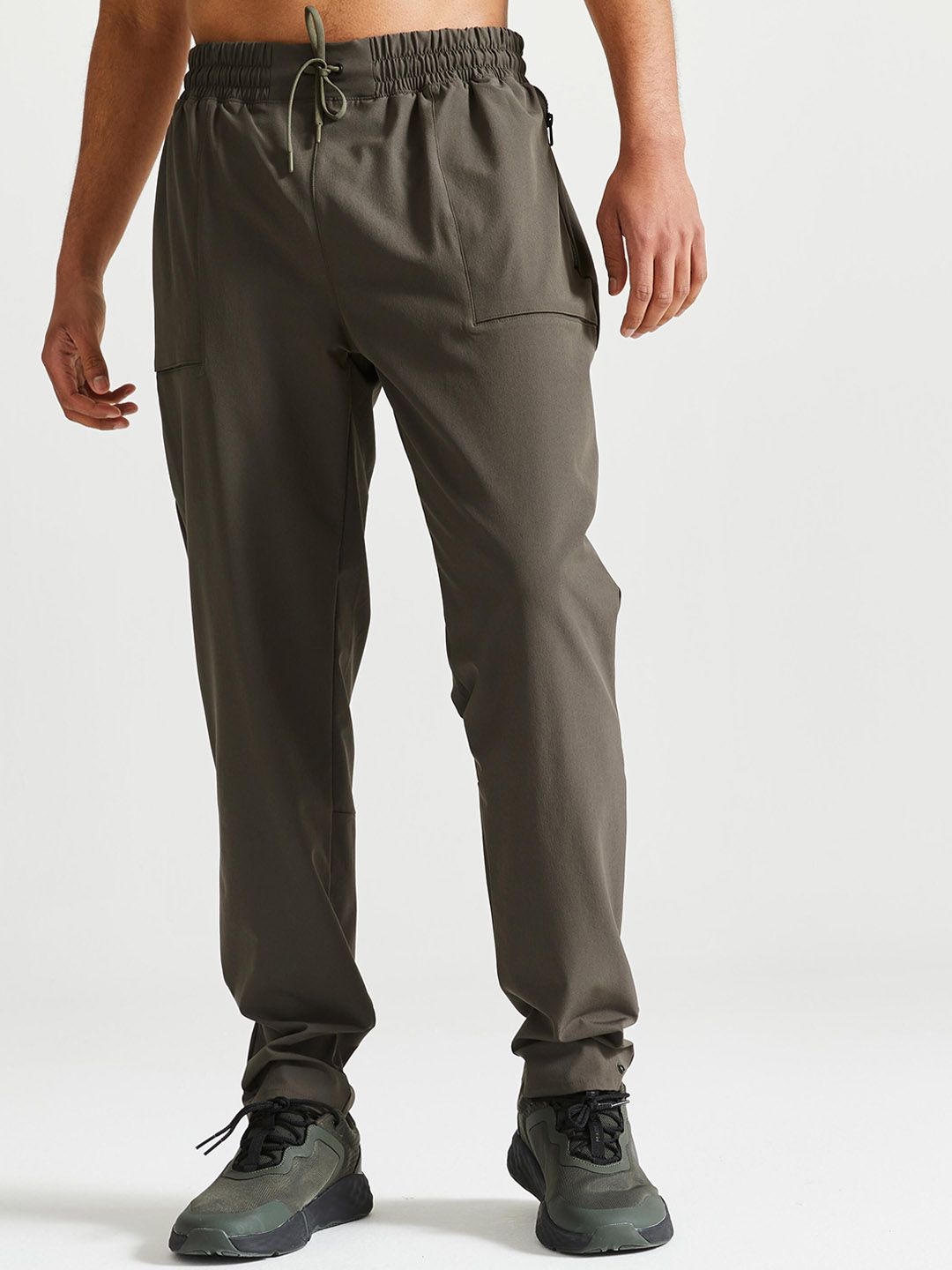 Decathlon DOMYOS - Men Khaki-Colored Solid Track Pants