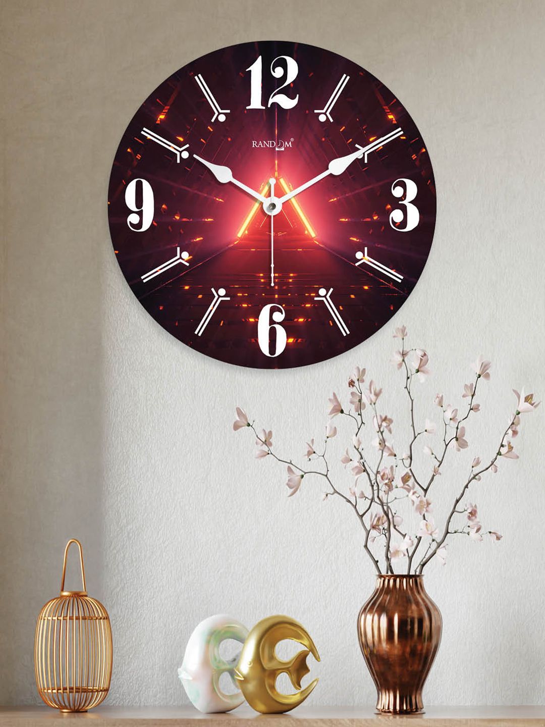 RANDOM Printed Contemporary Wall Clock Price in India