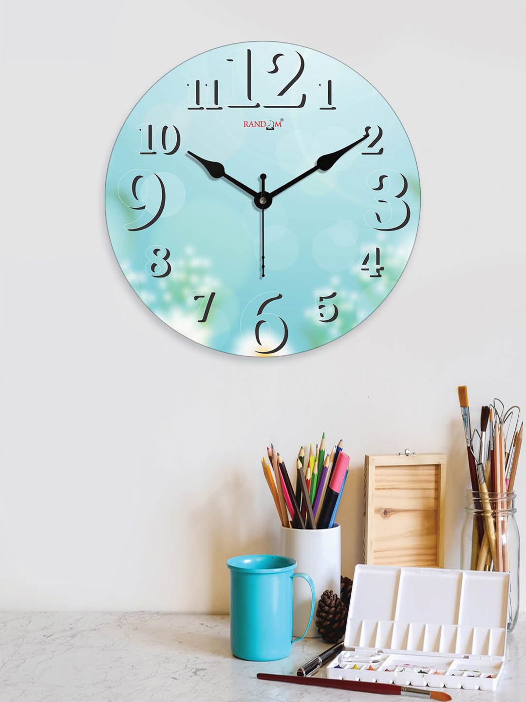 RANDOM Printed Contemporary Wall Clock Price in India