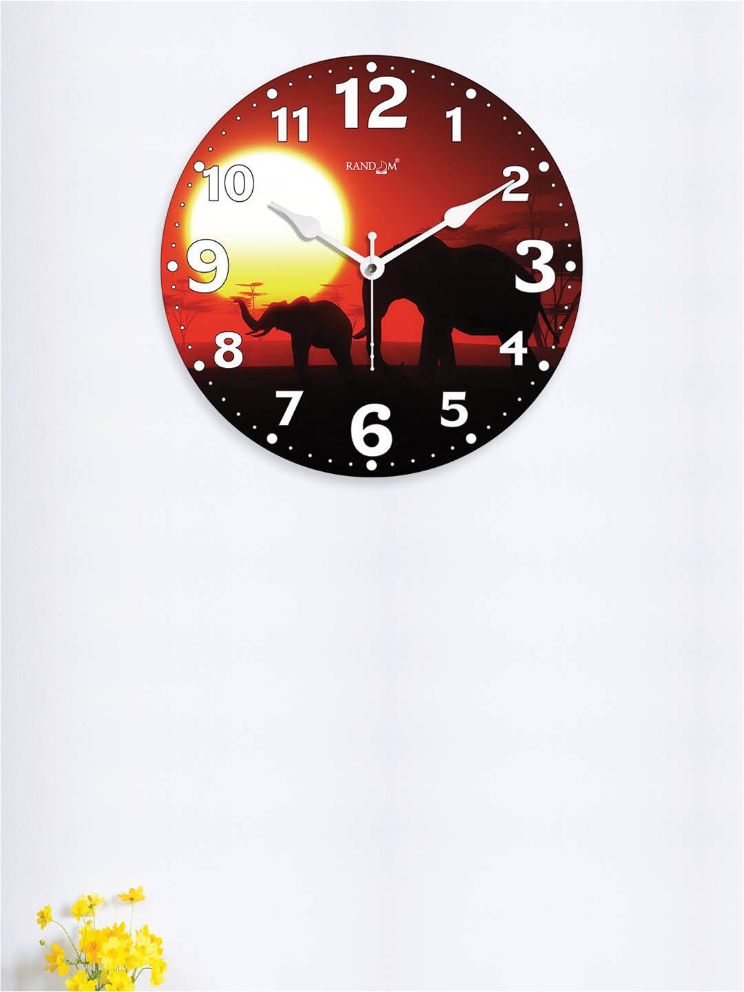 RANDOM Printed Contemporary Wall Clock Price in India