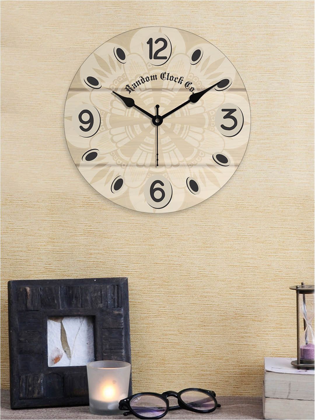 RANDOM  Printed Contemporary Wall Clock Price in India