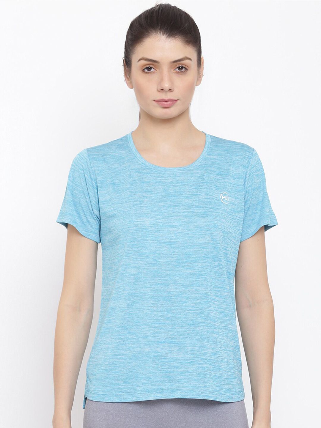 MKH Women Sea Green Dri-FIT T-shirt Price in India