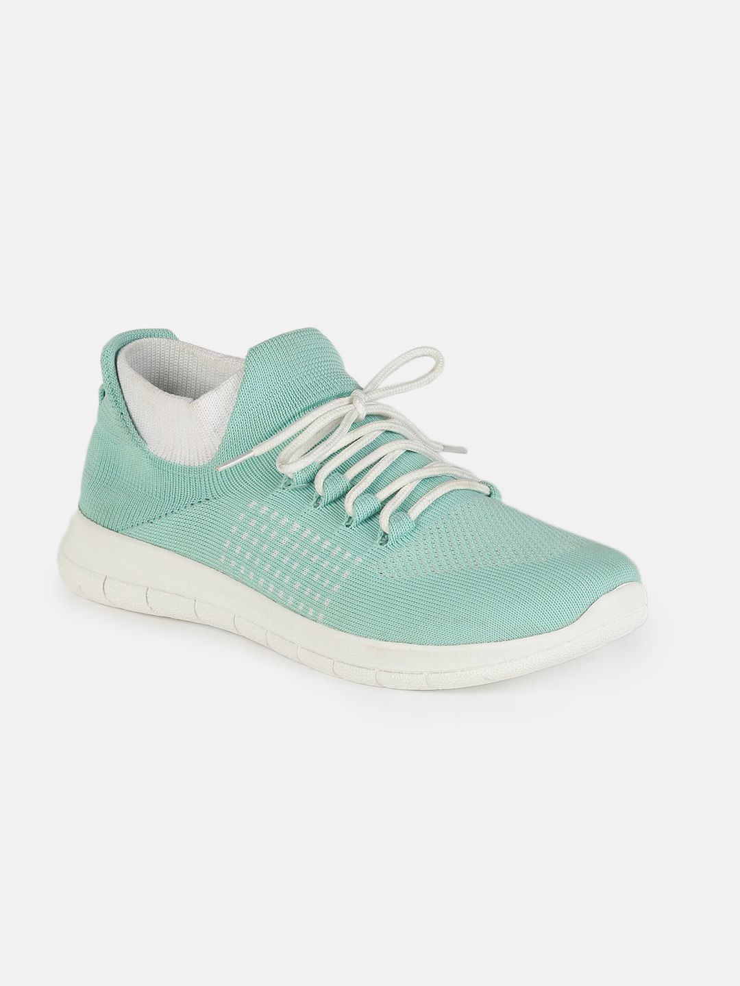 Tokyo Talkies Women Green Woven Design Sneakers Price in India