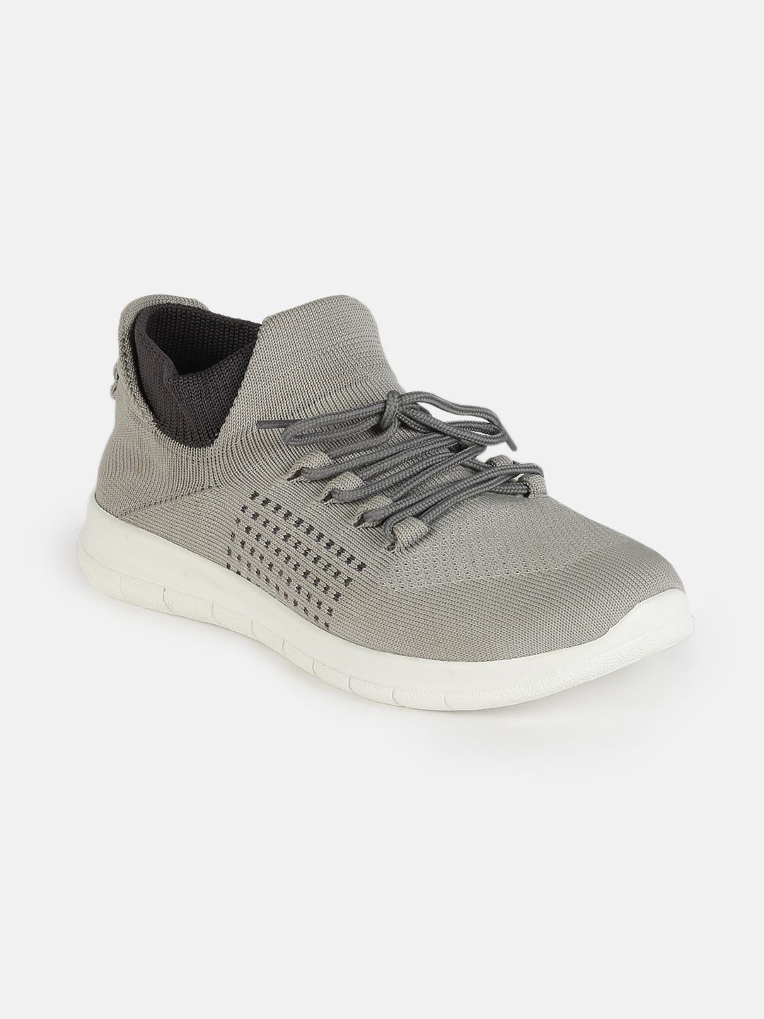 Tokyo Talkies Women Grey Lace-Up Sneakers Price in India