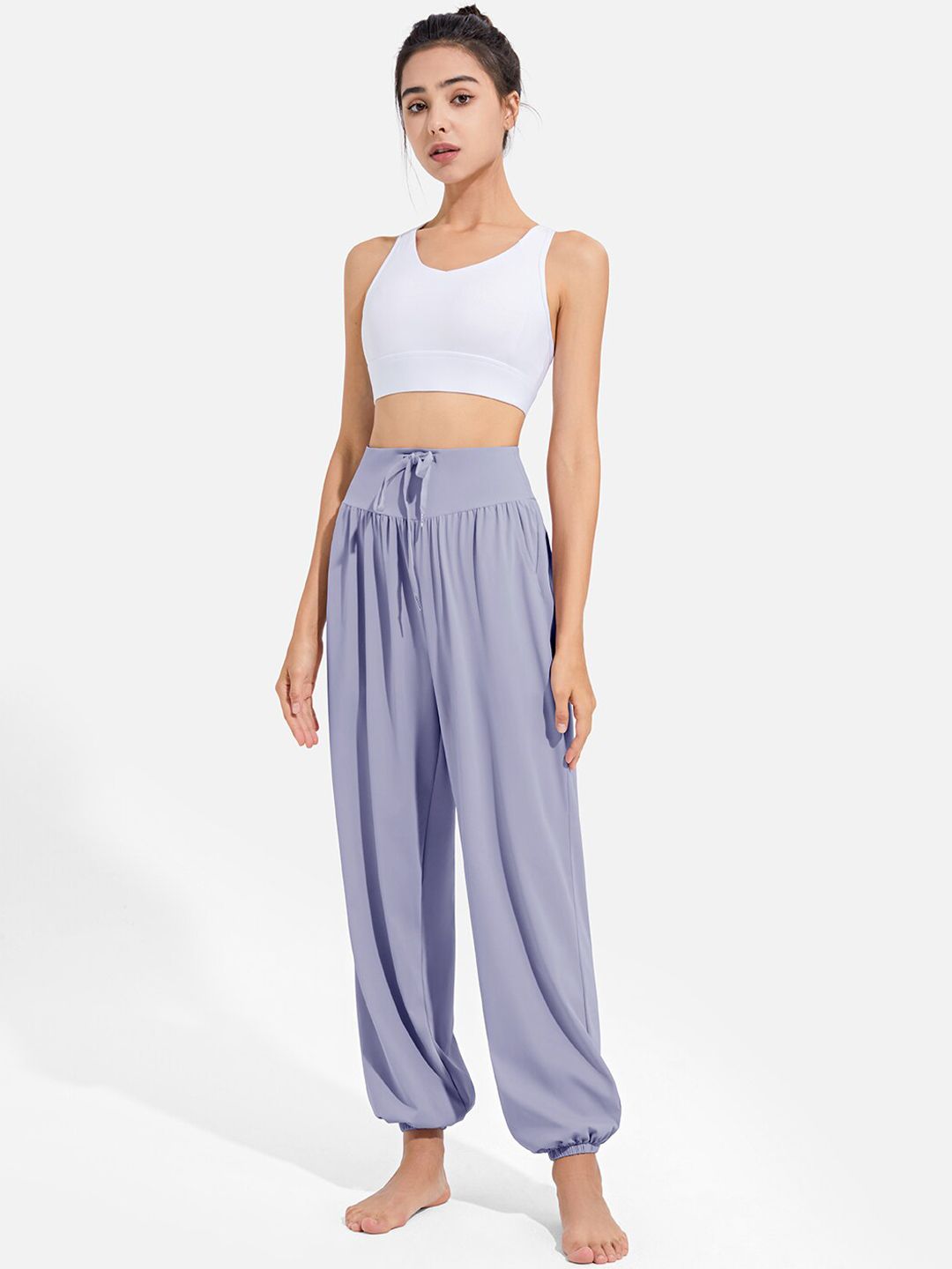 JC Collection Women Blue Pleated Trousers Price in India