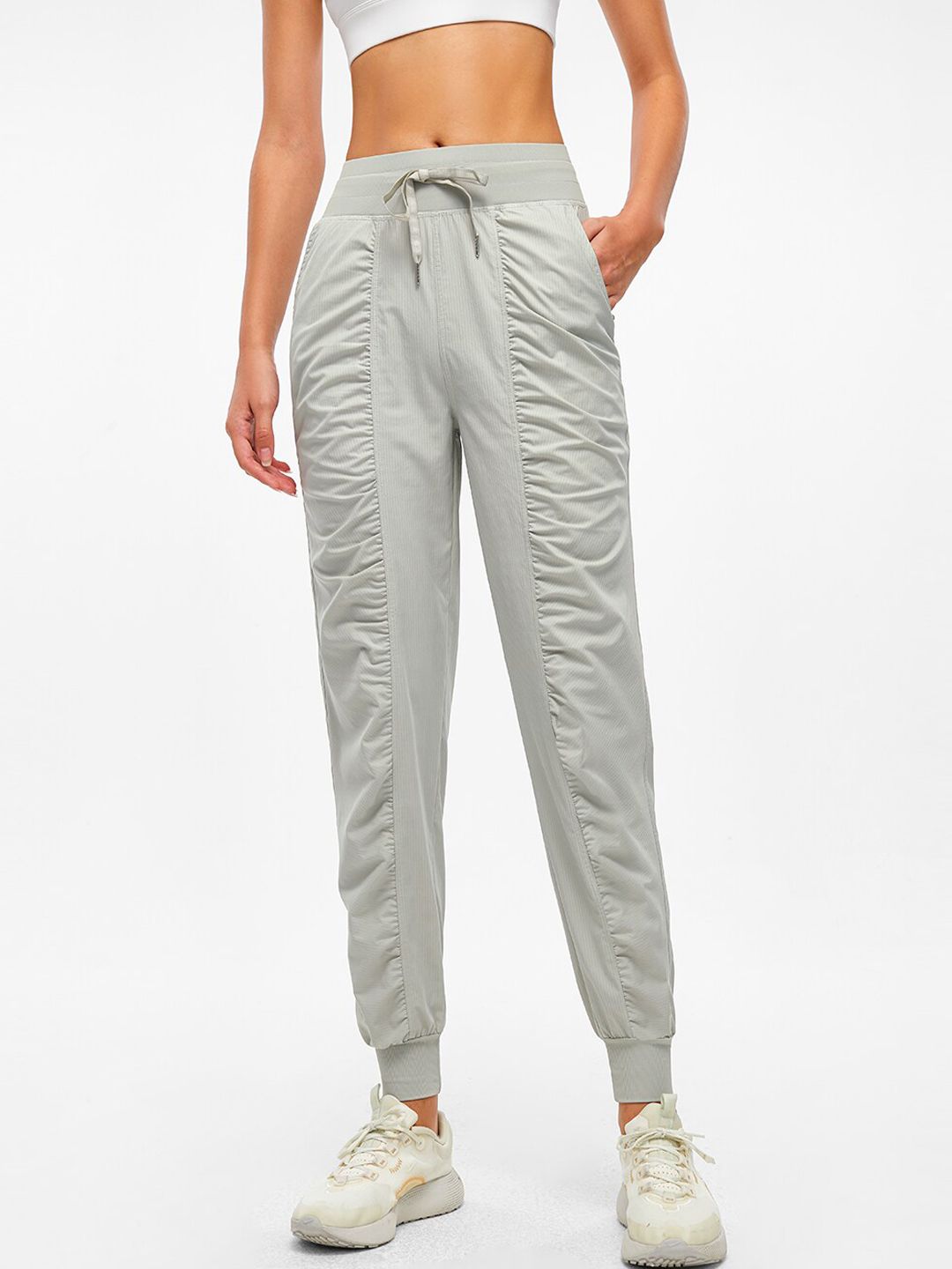JC Collection Women Grey Solid Relaxed Fit Track Pants Price in India