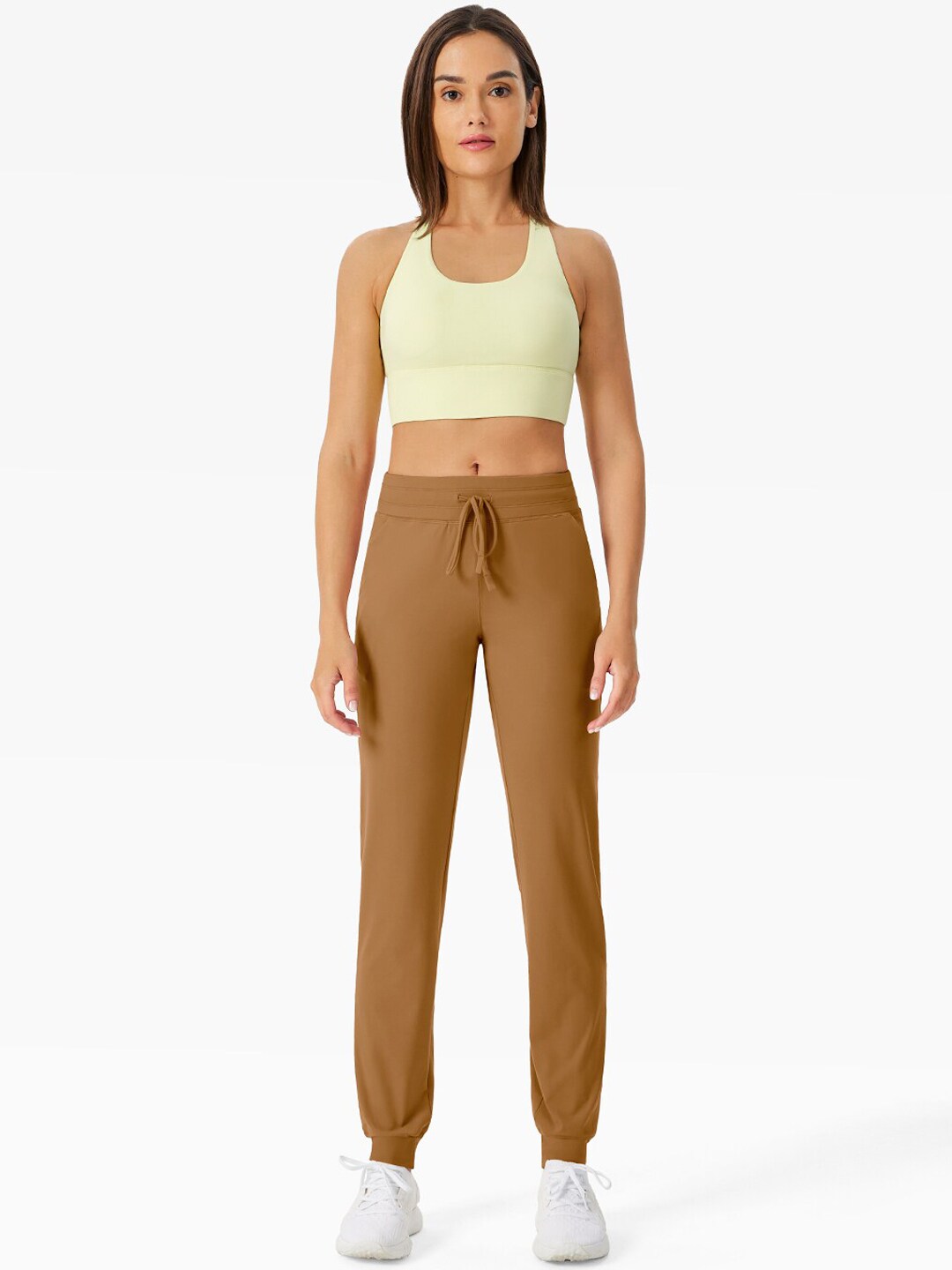 JC Collection Woman Brown Track Drawstring Pants Price in India