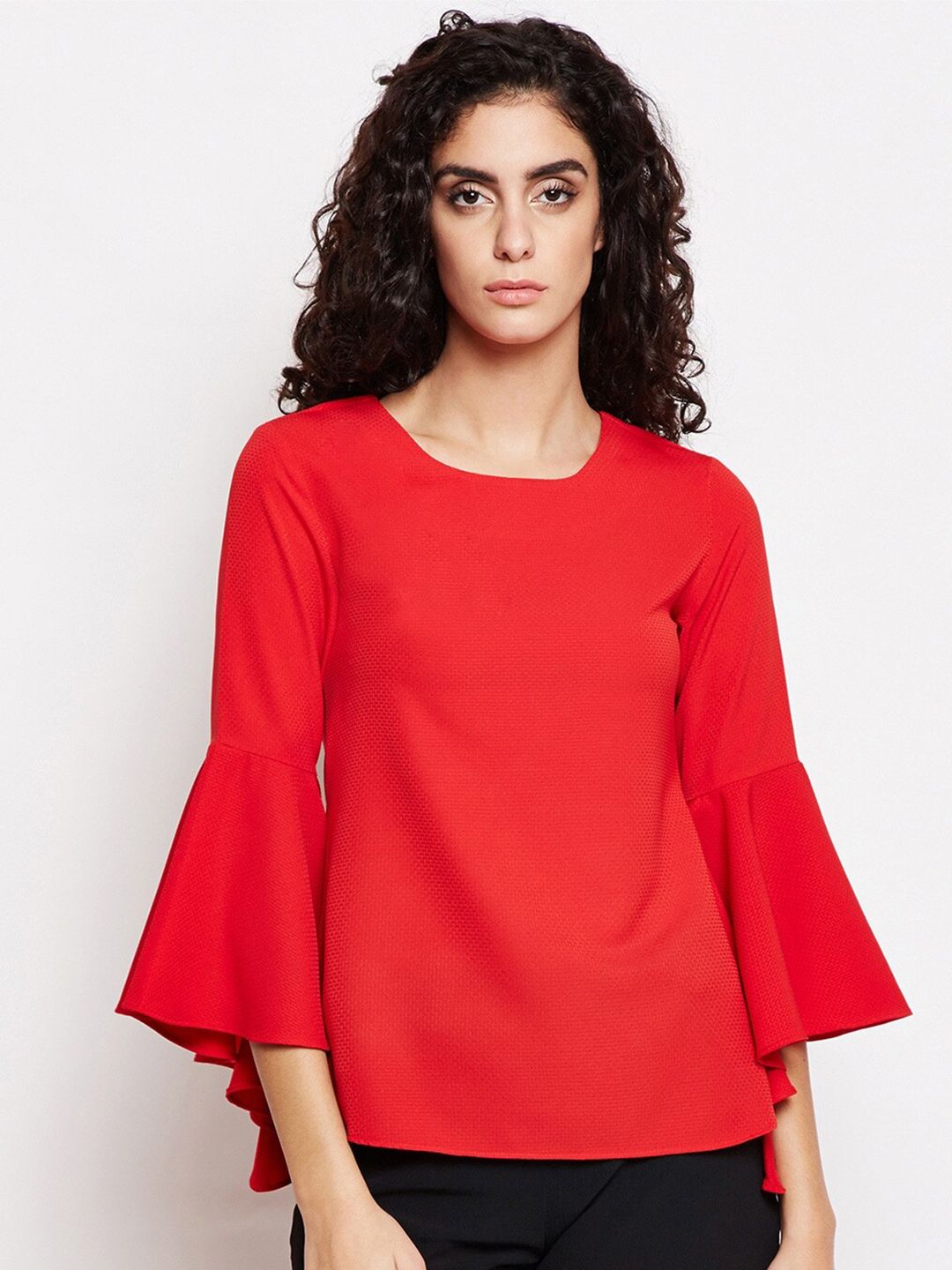 Be Indi Women Red Pure Cotton  Top Price in India